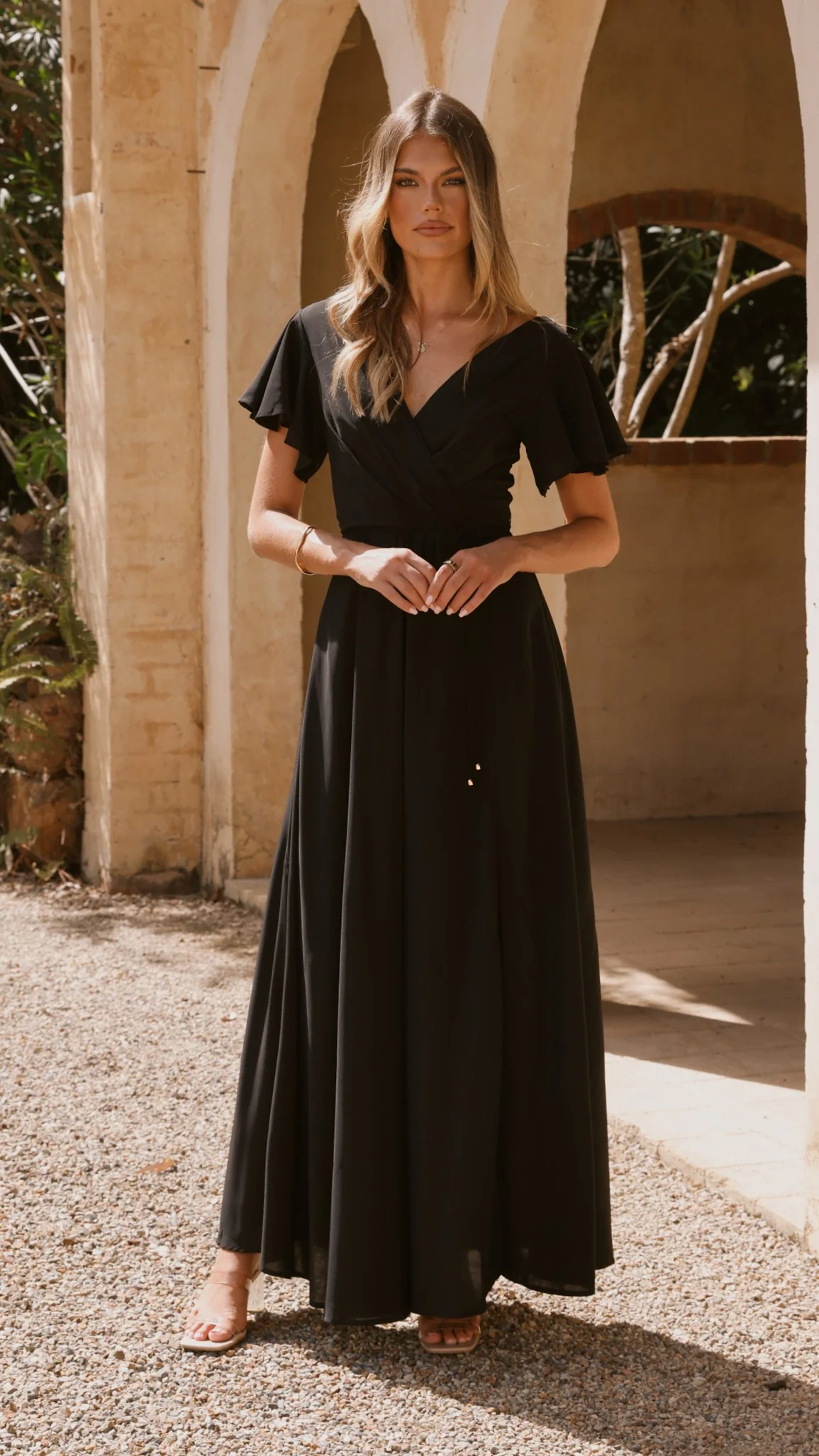 Charlize Maxi Dress - Black