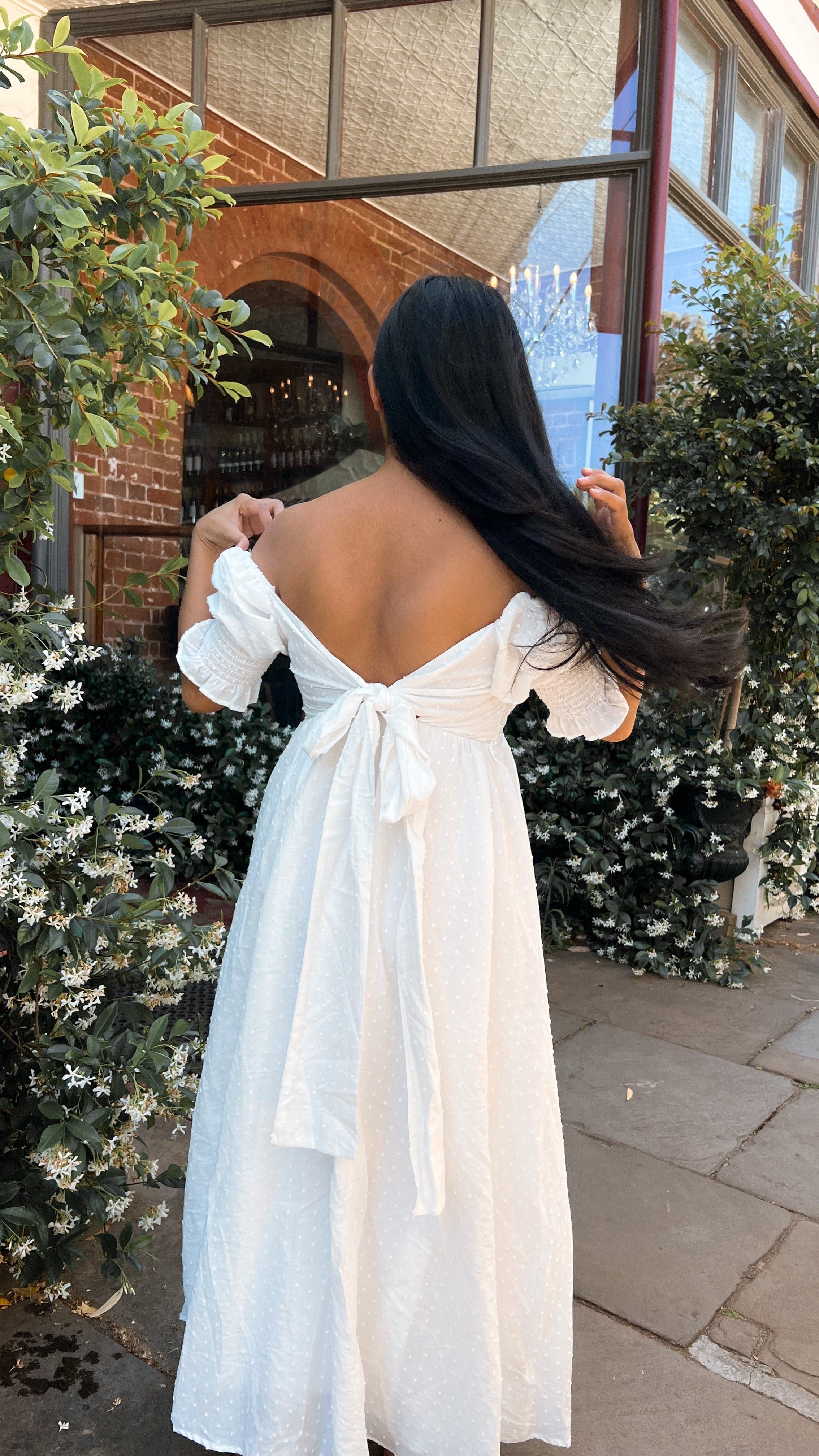 Cierra Midi Dress - White