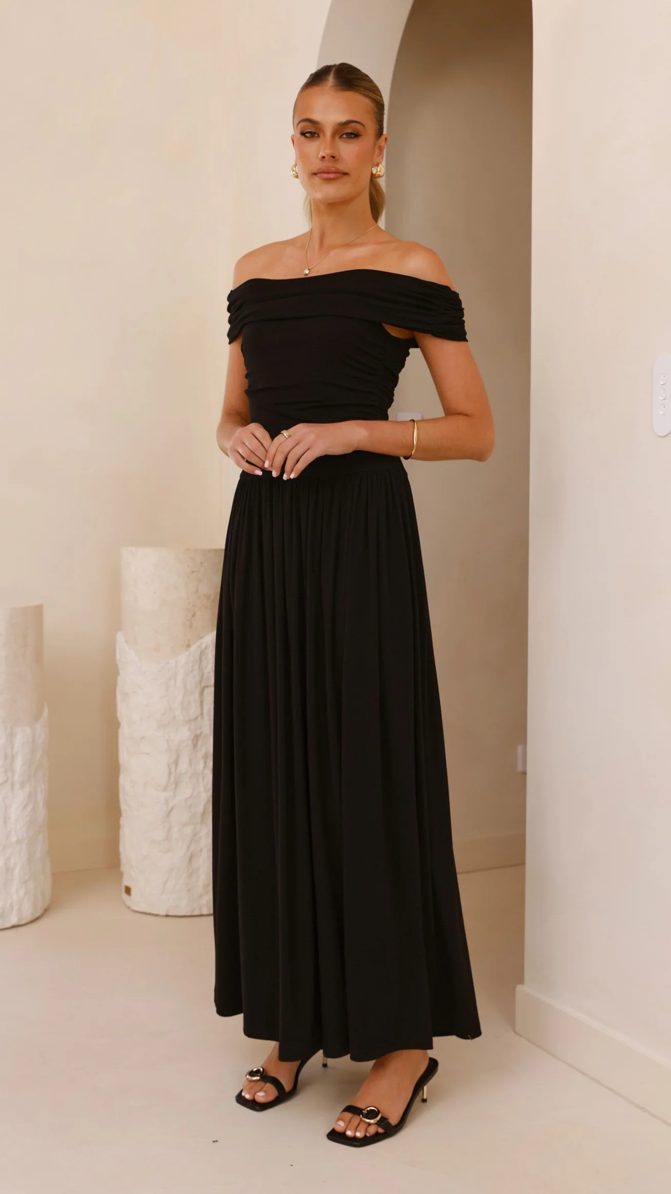 Manalla Maxi Dress - Black