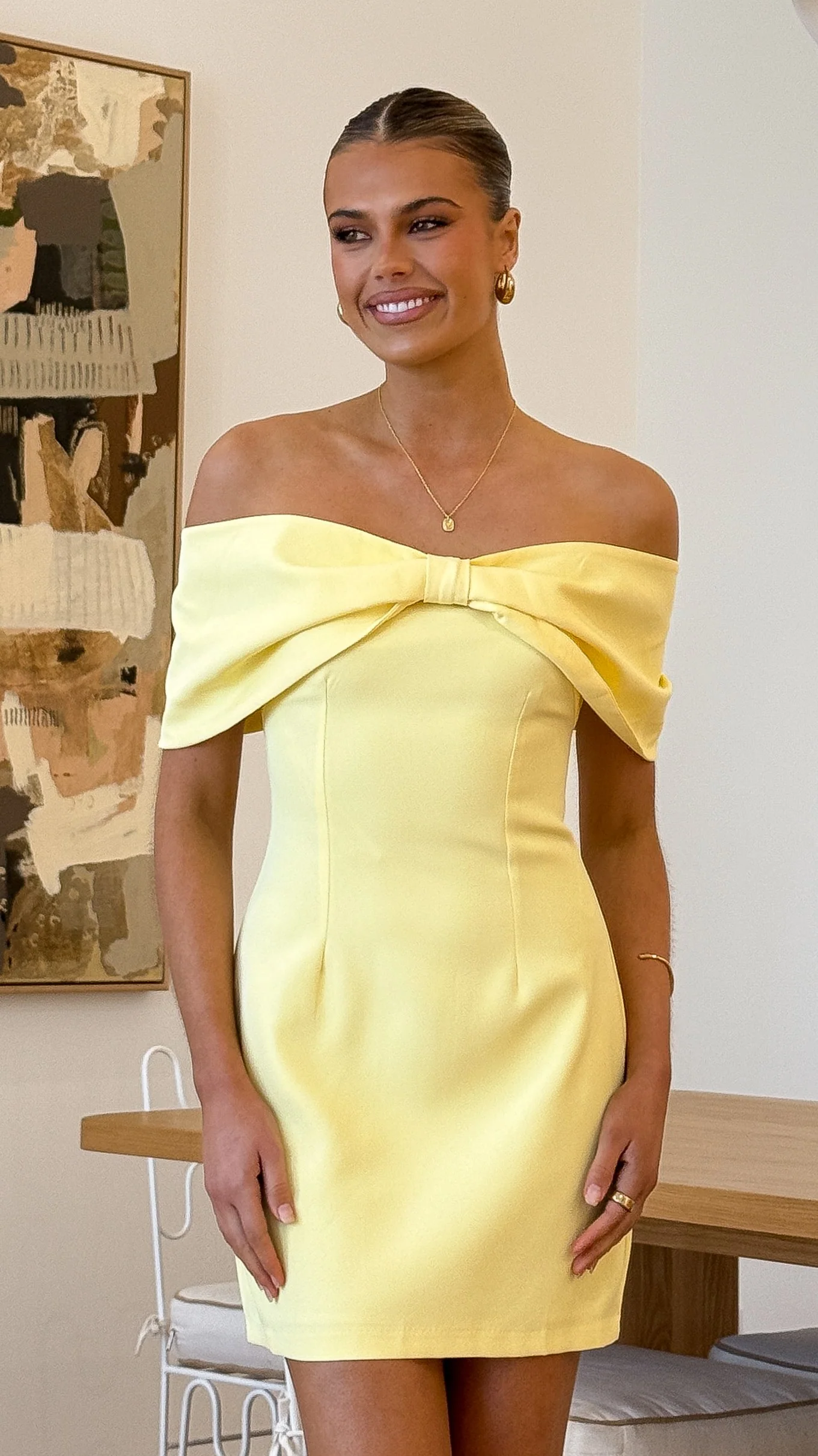 Mia Mini Dress - Yellow