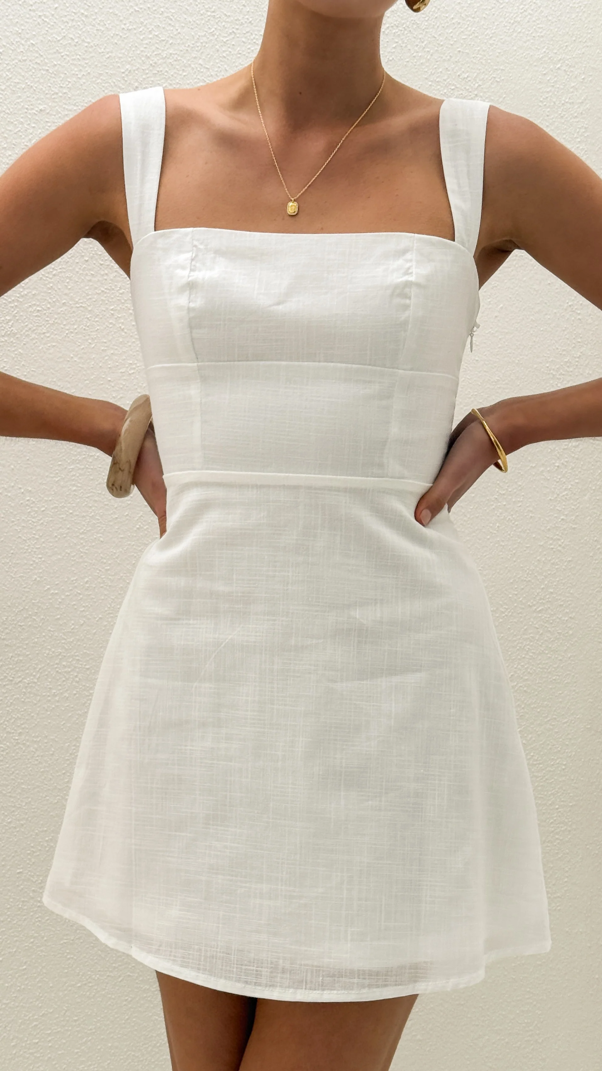 Nadalia Mini Dress - White