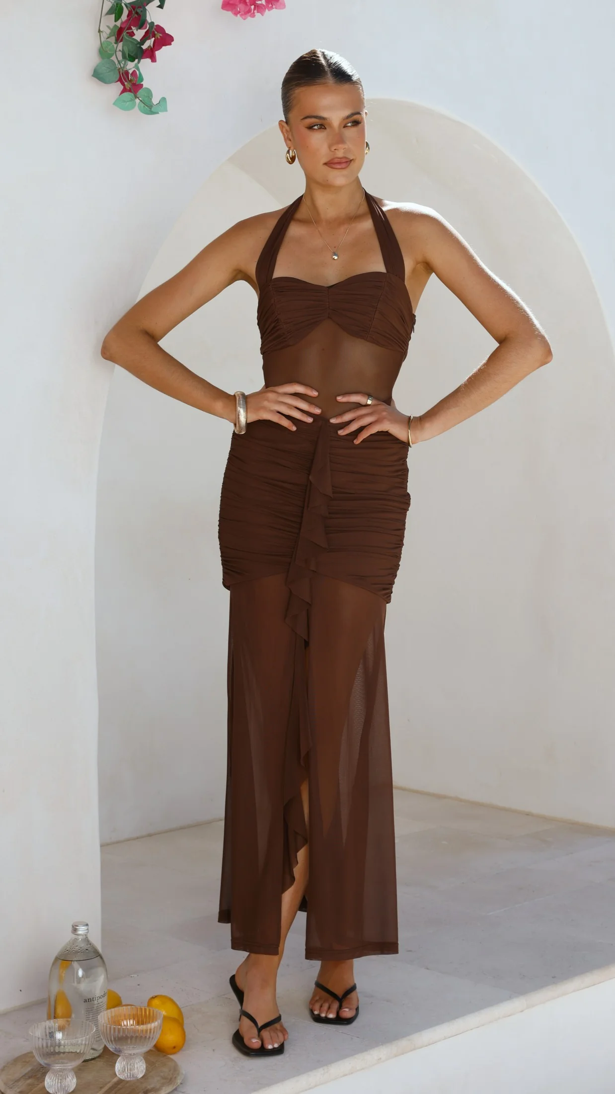 Alani Maxi Dress - Chocolate