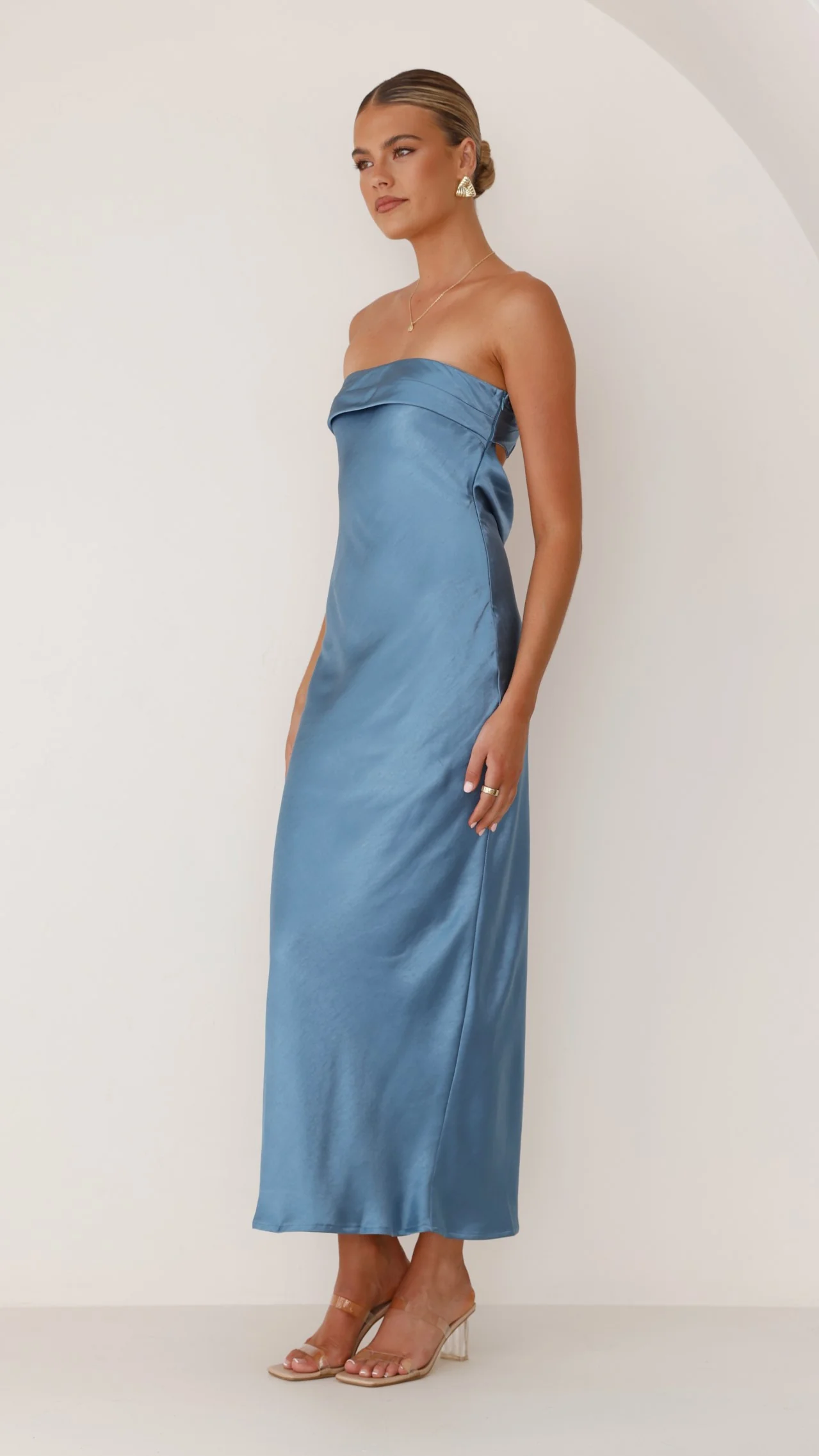 Gisele Maxi Dress - Steel Blue