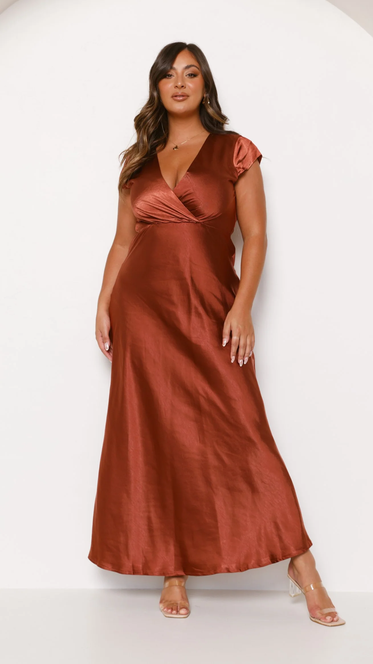 Selma Maxi Dress - Rust