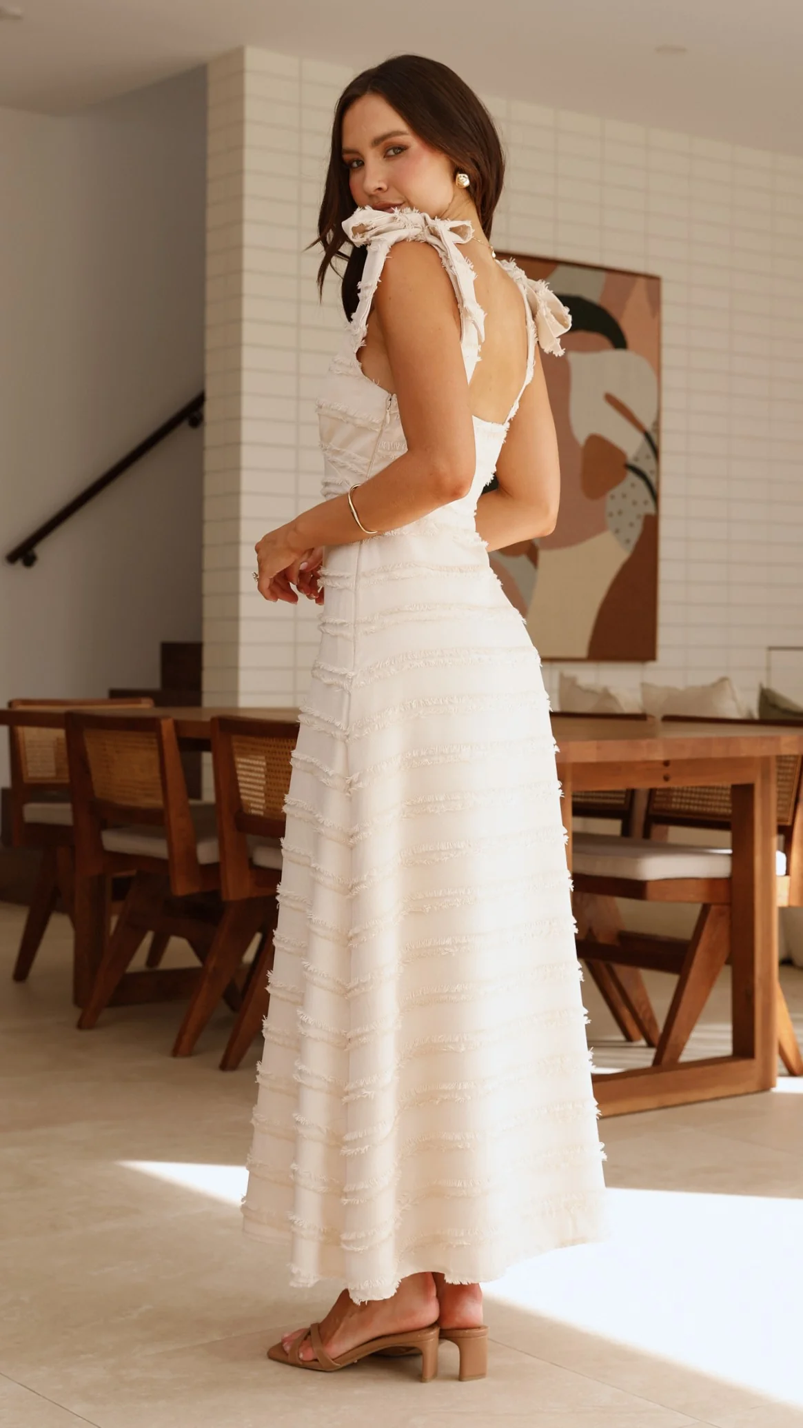 Dela Maxi Dress - Cream