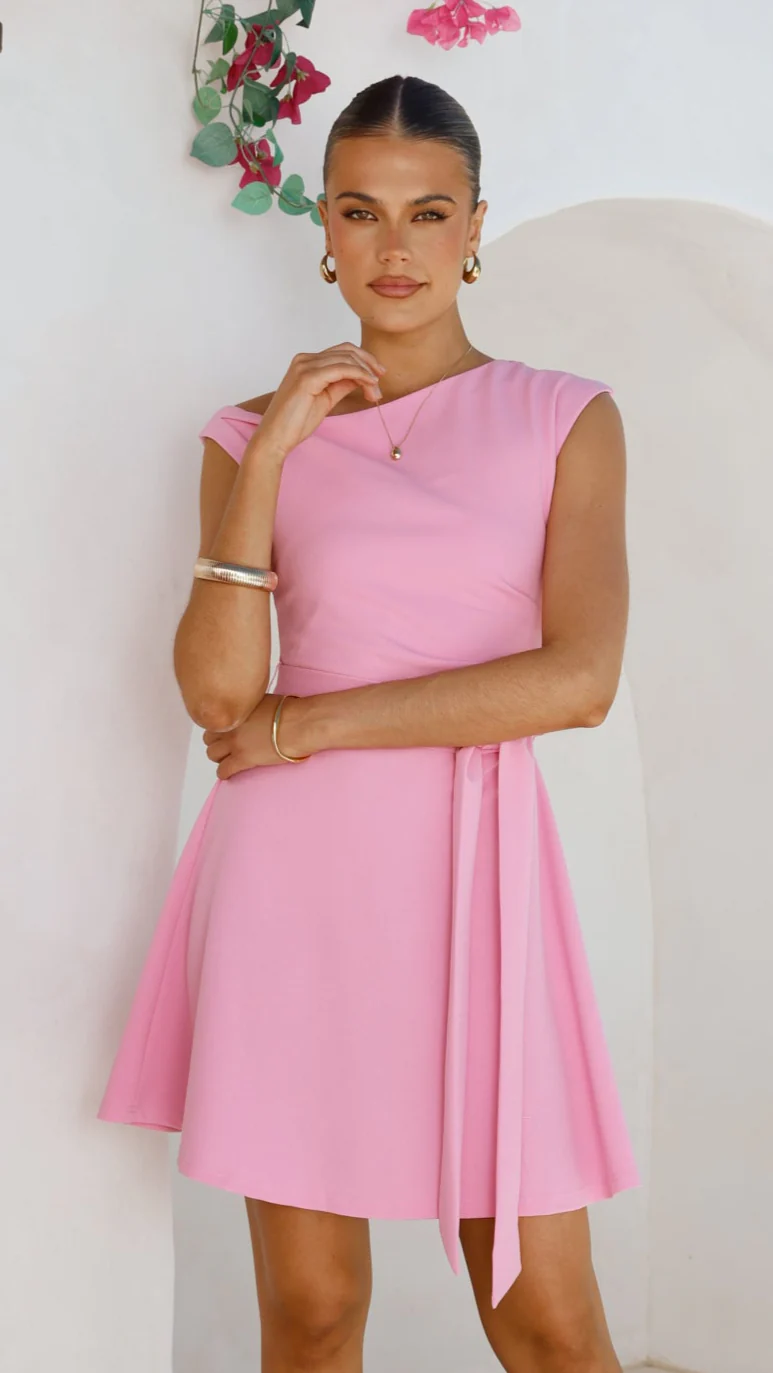 Gem Mini Dress - Pink