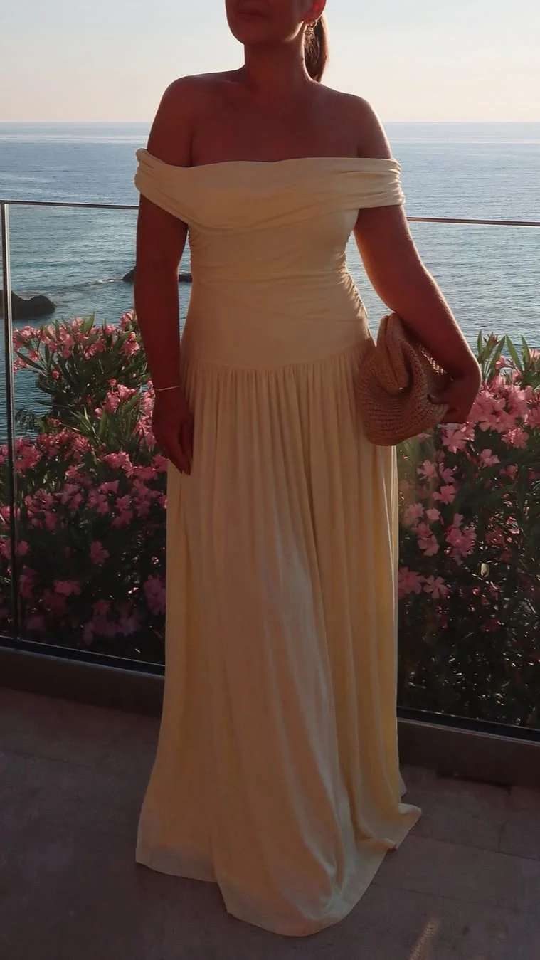 Manalla Maxi Dress - Lemon