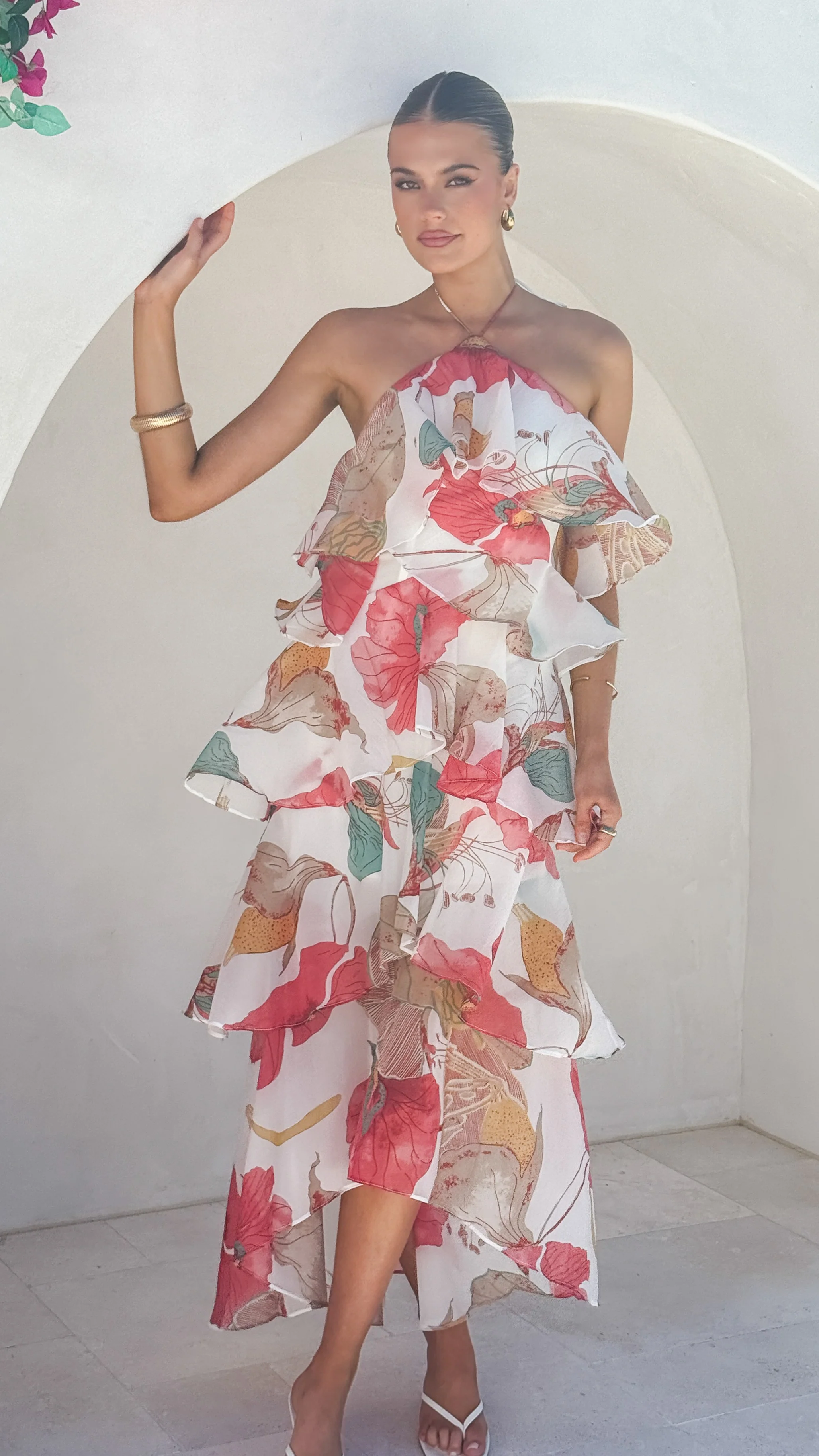 Soho Maxi Dress - Blush Lotus