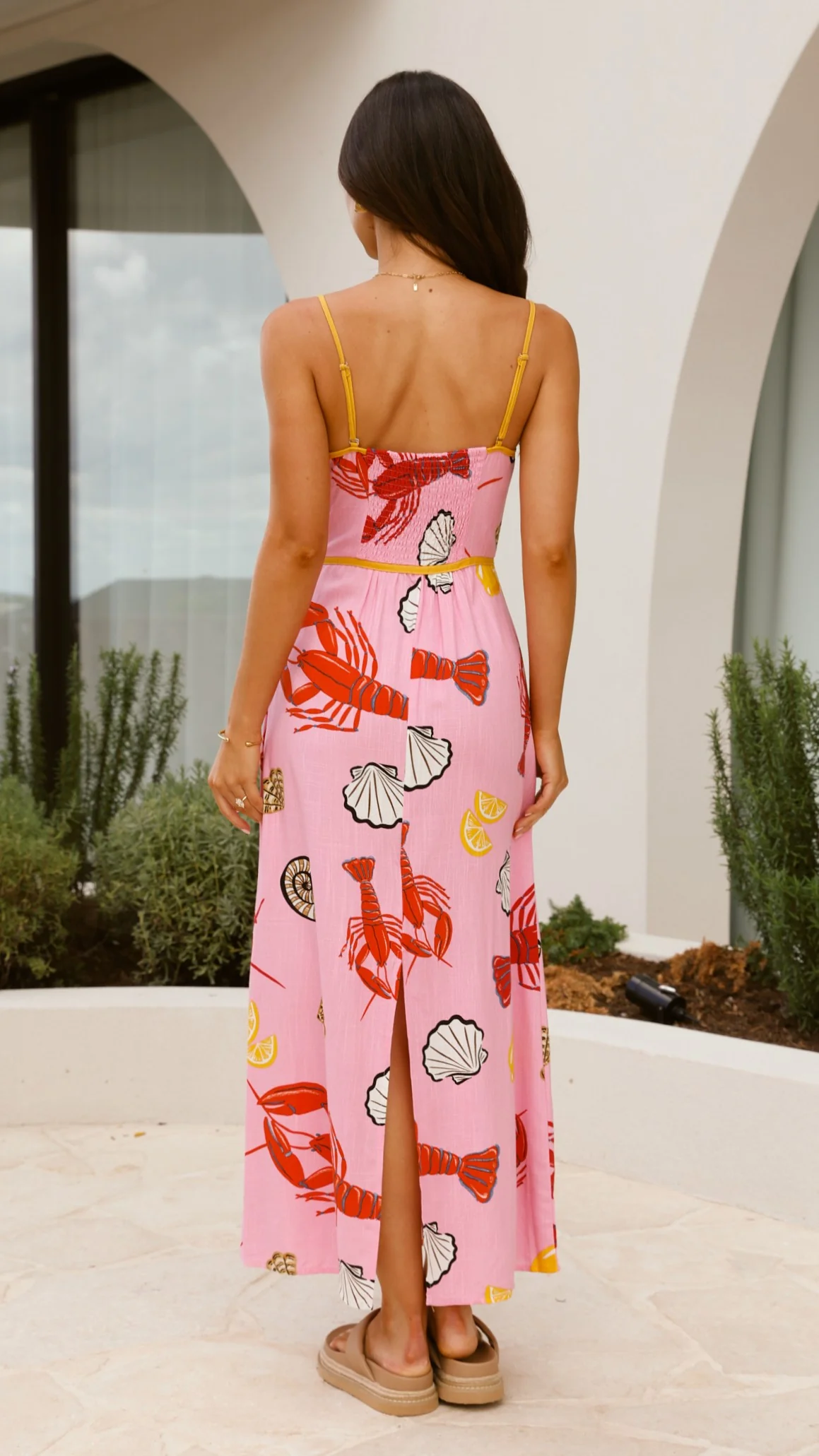 Oceania Maxi Dress - Shell Lover Print
