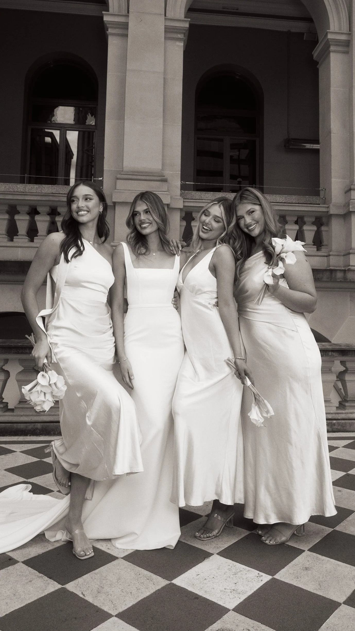 Halle One Shoulder Maxi Dress - Champagne