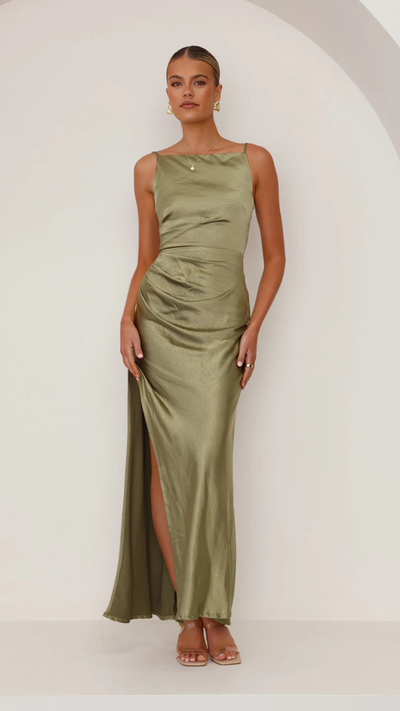 Ava Maxi Dress - Olive