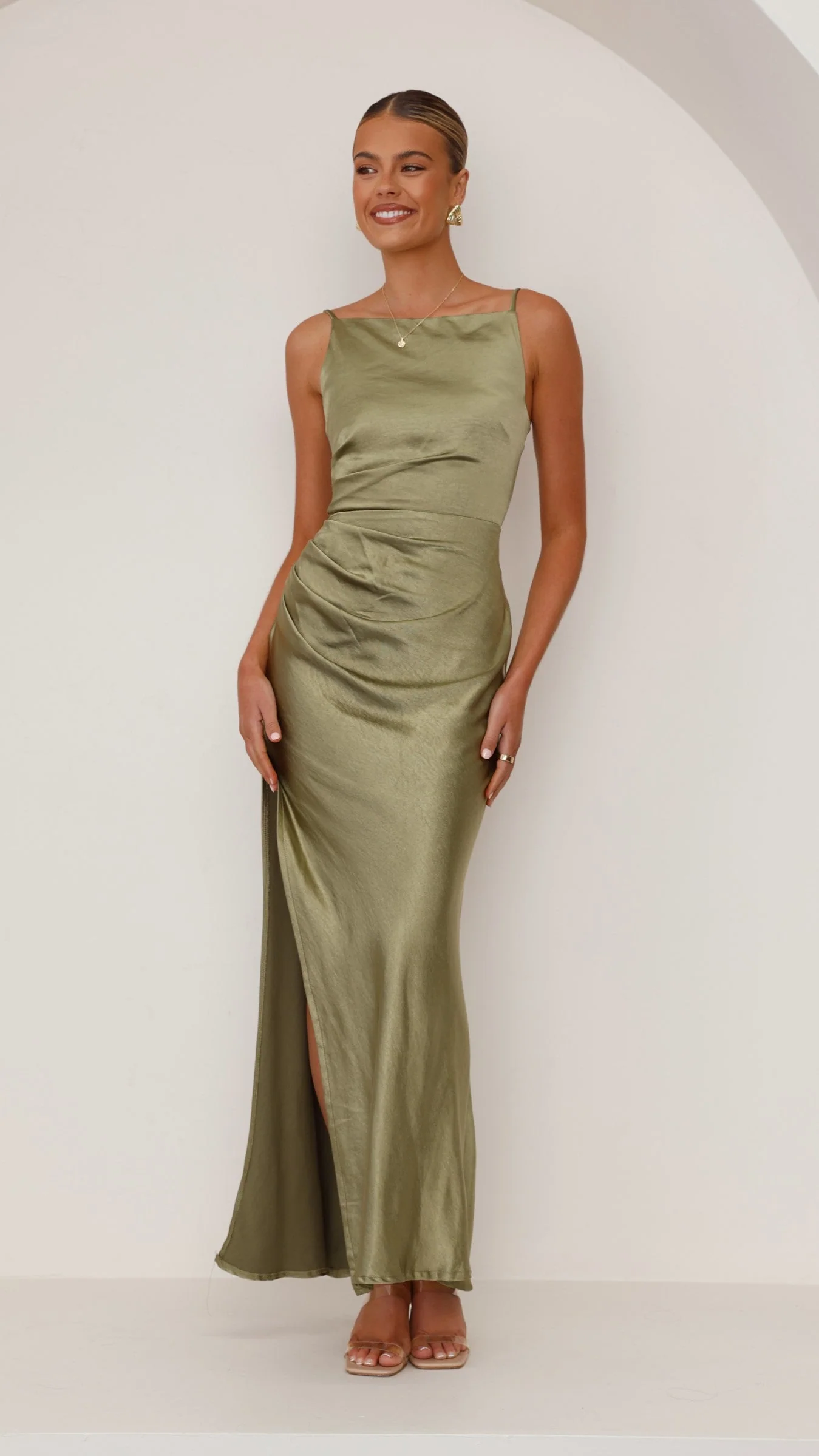 Ava Maxi Dress - Olive