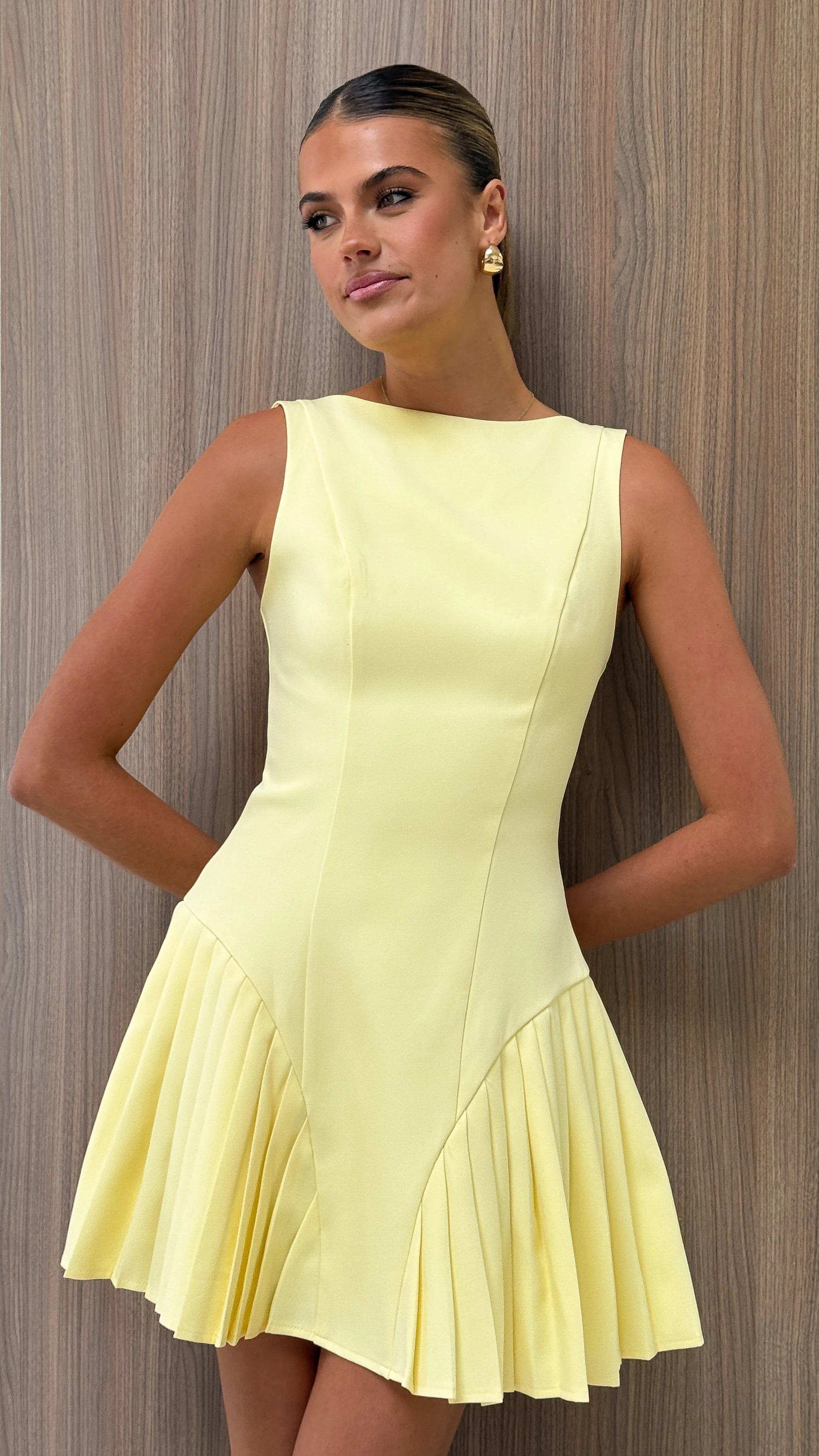Yesim Mini Dress - Yellow