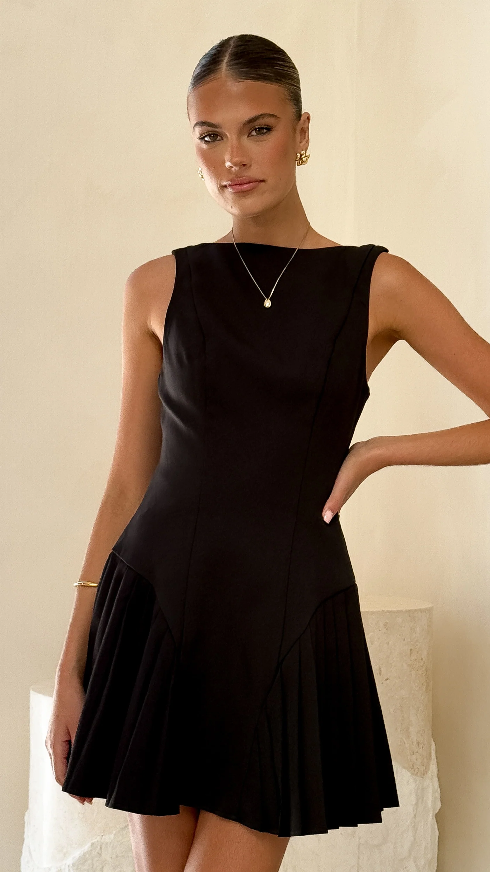 Yesim Mini Dress - Black