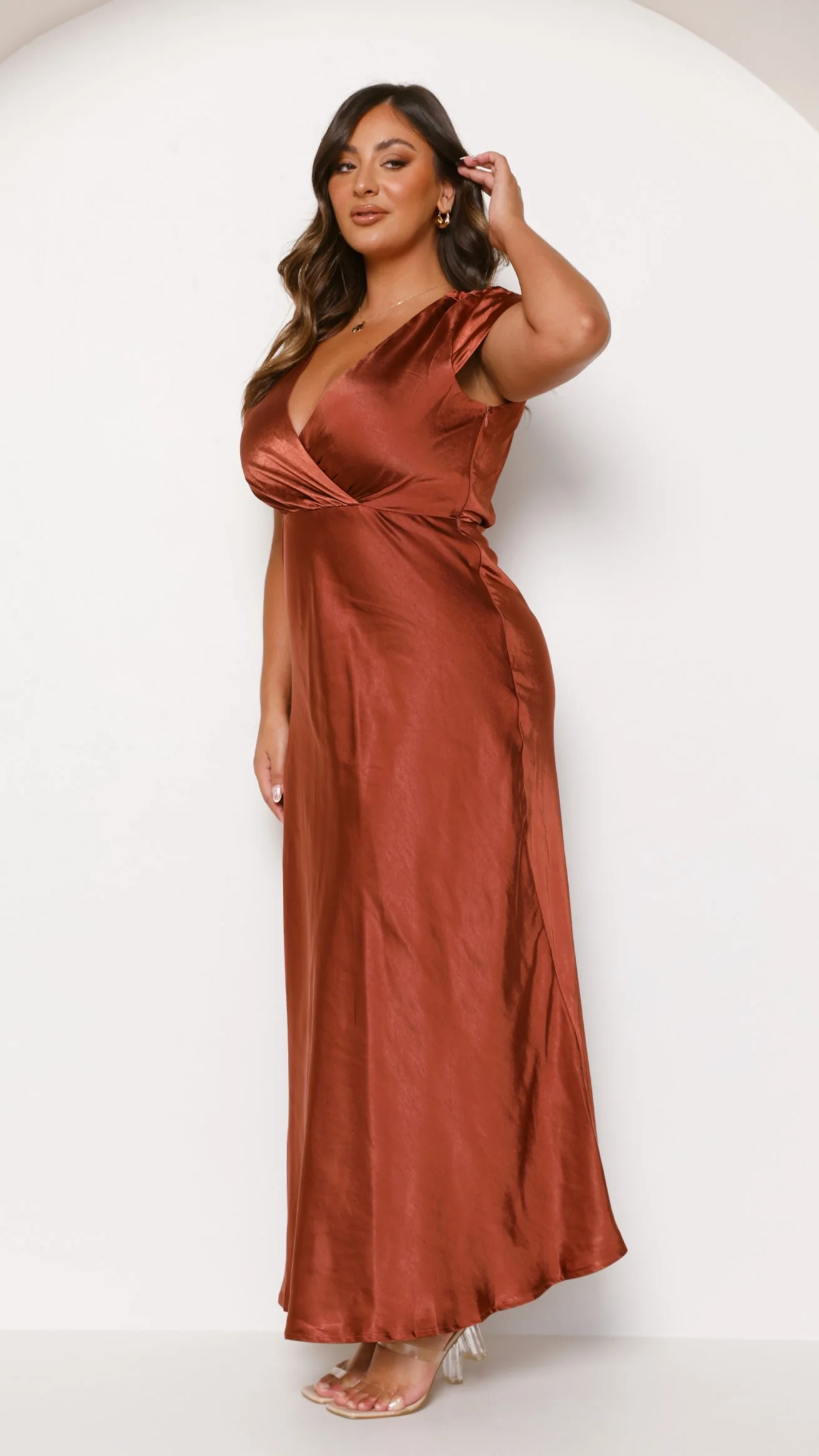 Selma Maxi Dress - Rust