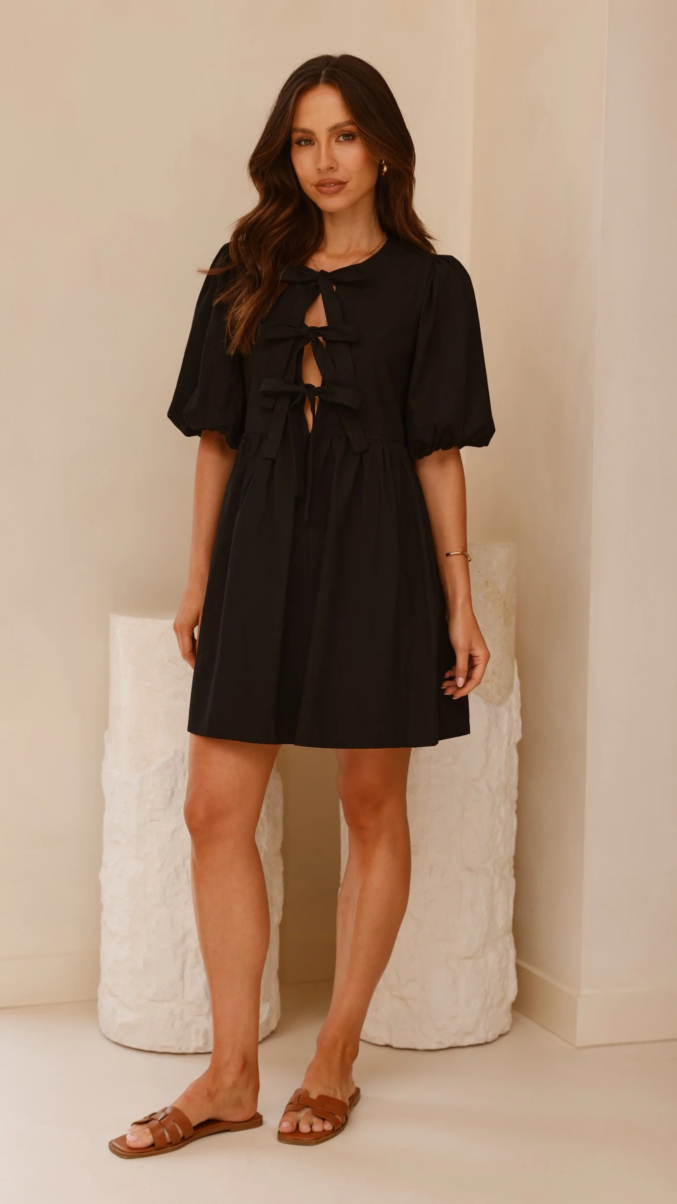 Arana Mini Dress - Black