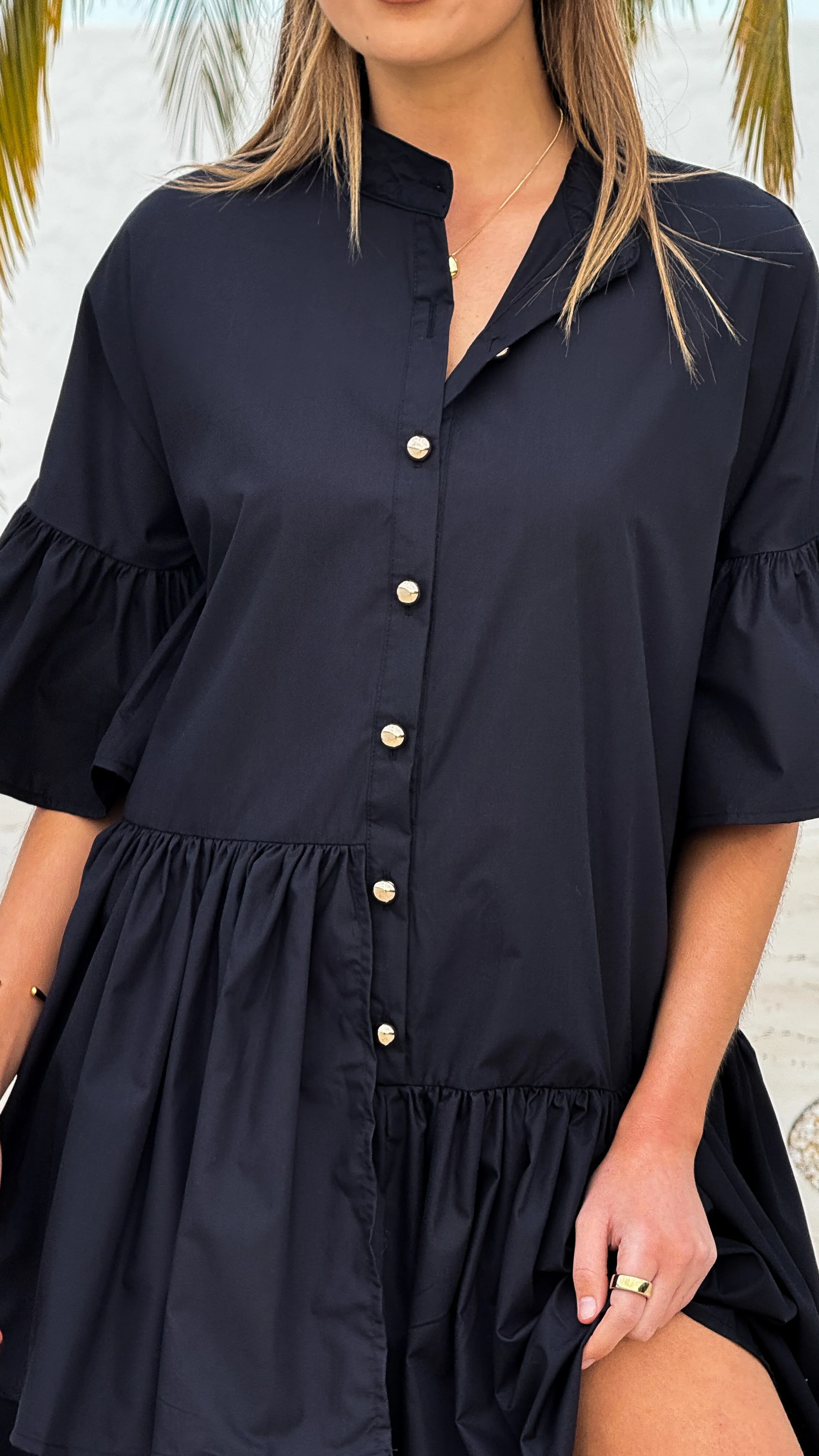 Viola Mini Dress - Black