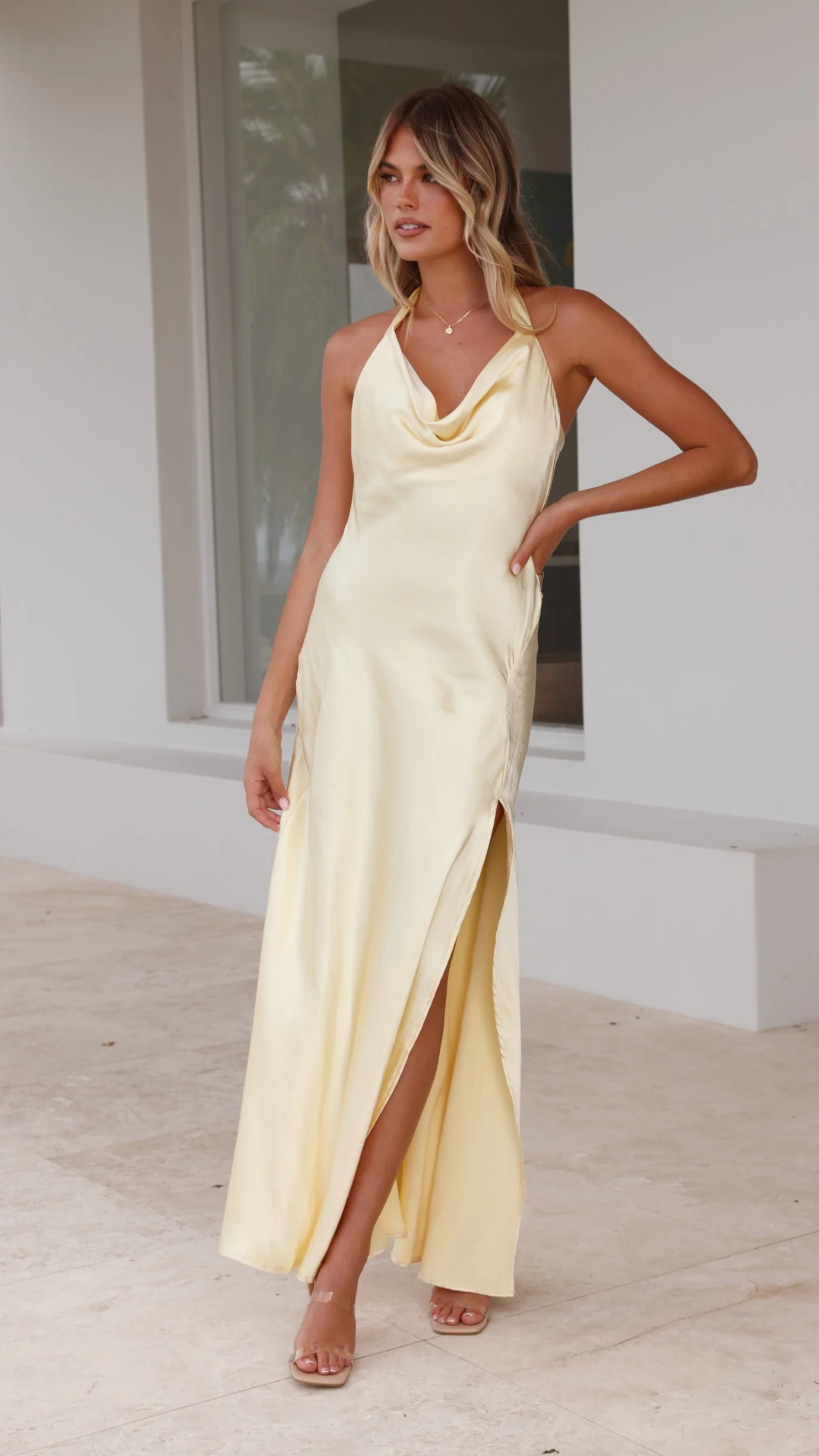 Sian Maxi Dress - Yellow