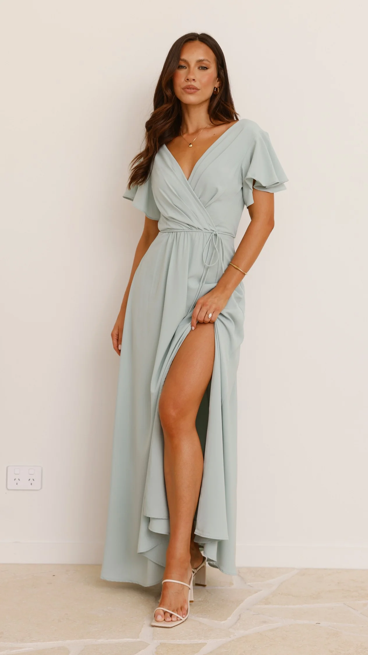 Charlize Maxi Dress - Sage