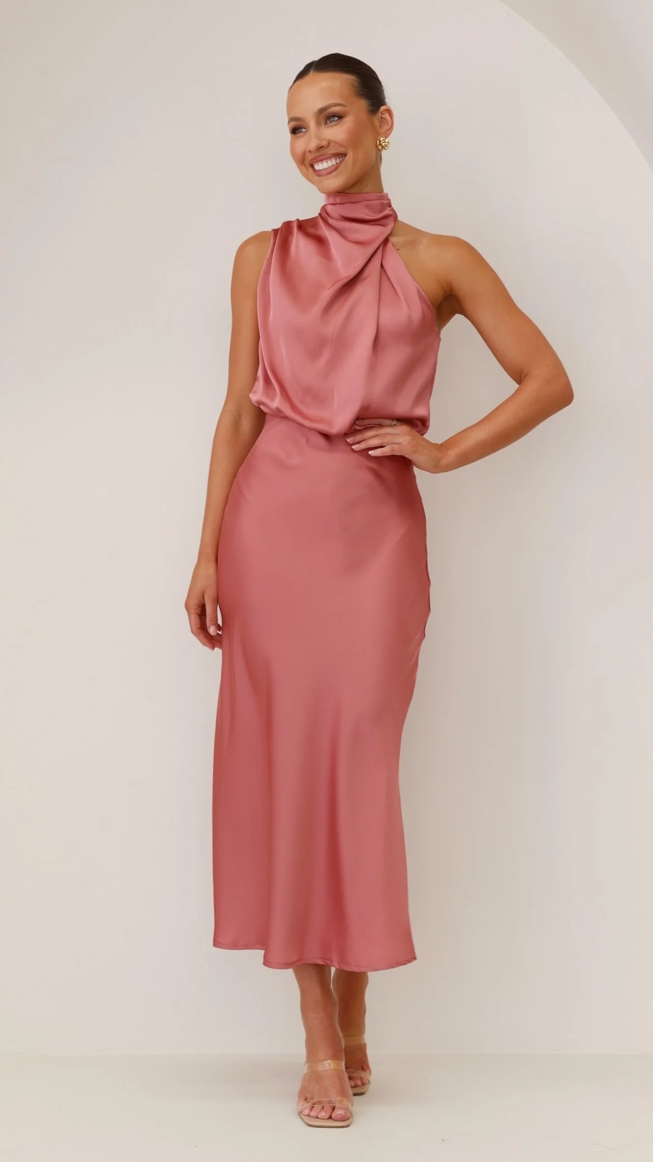 Esther Maxi Dress - Baked Rose