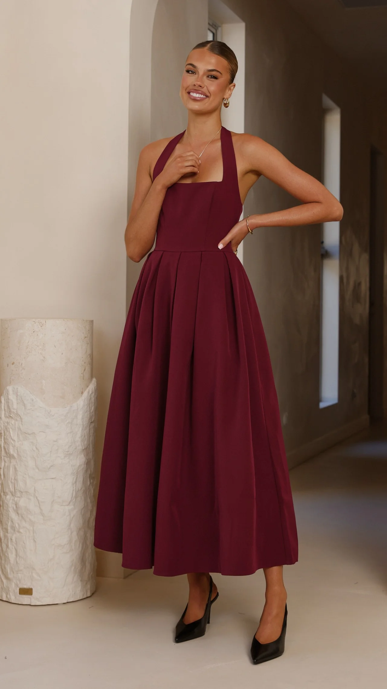 Kristen Maxi Dress - Wine