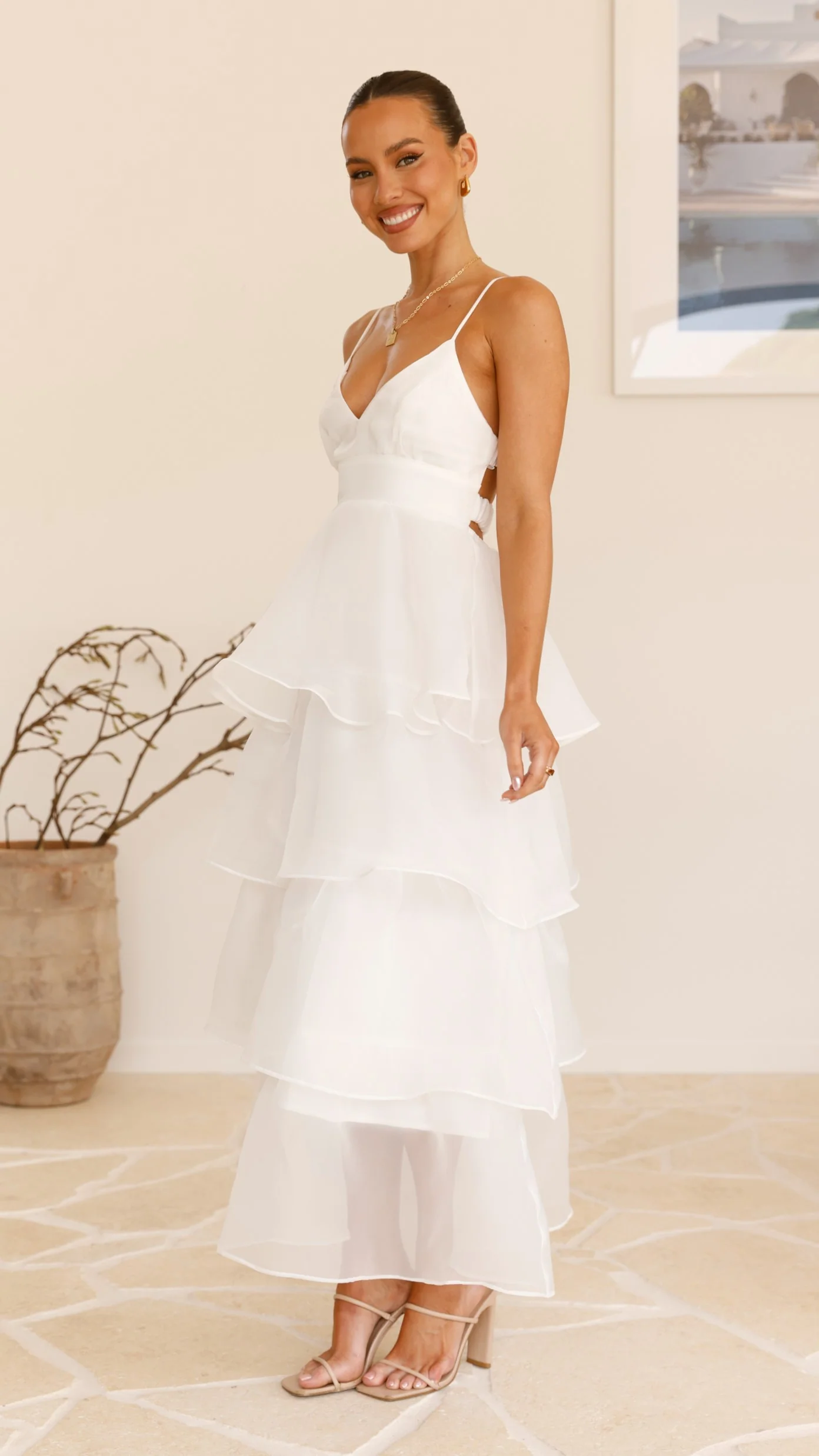 Shayla Maxi Dress - White