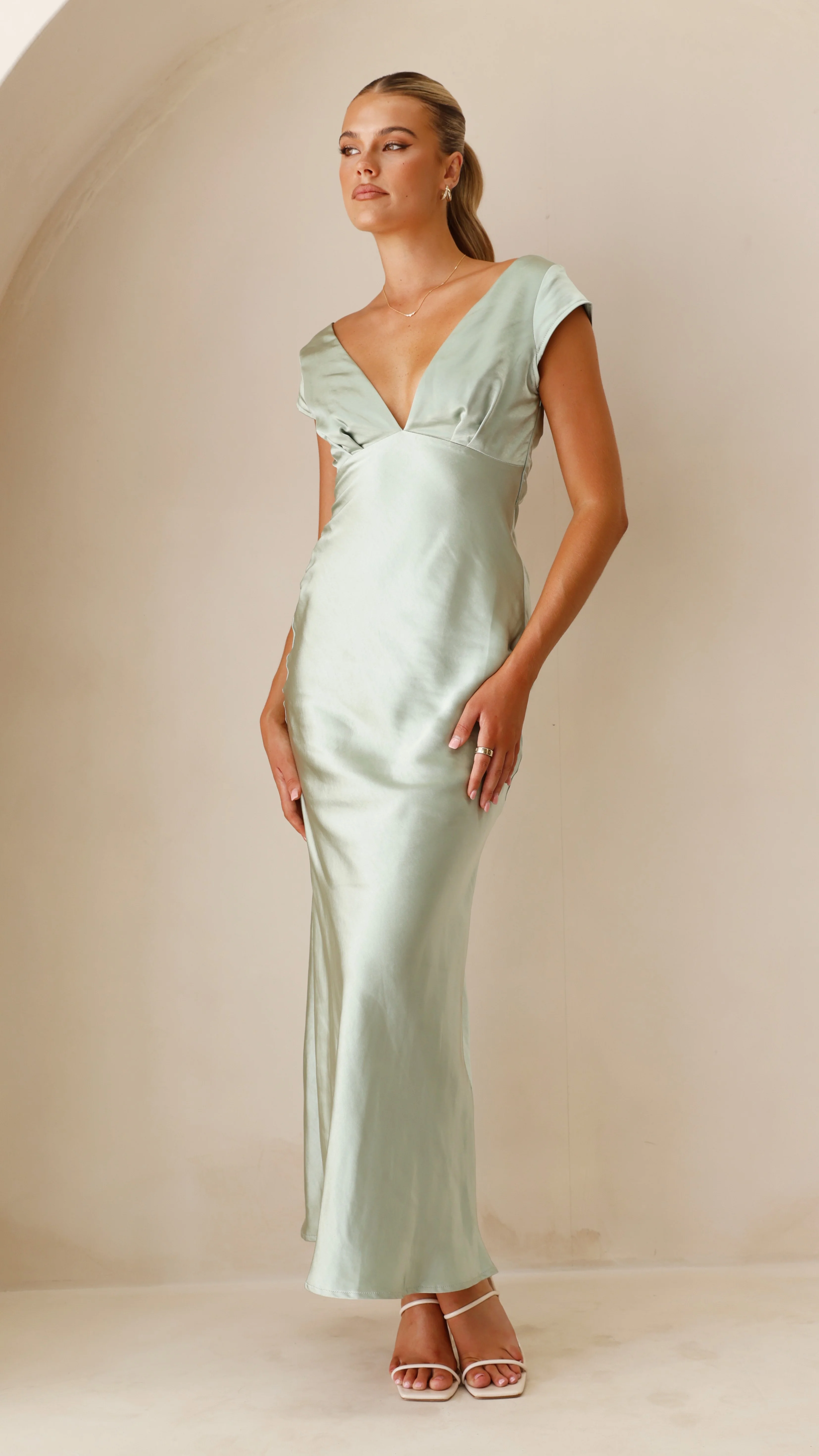 Amelia Maxi Dress - Sage