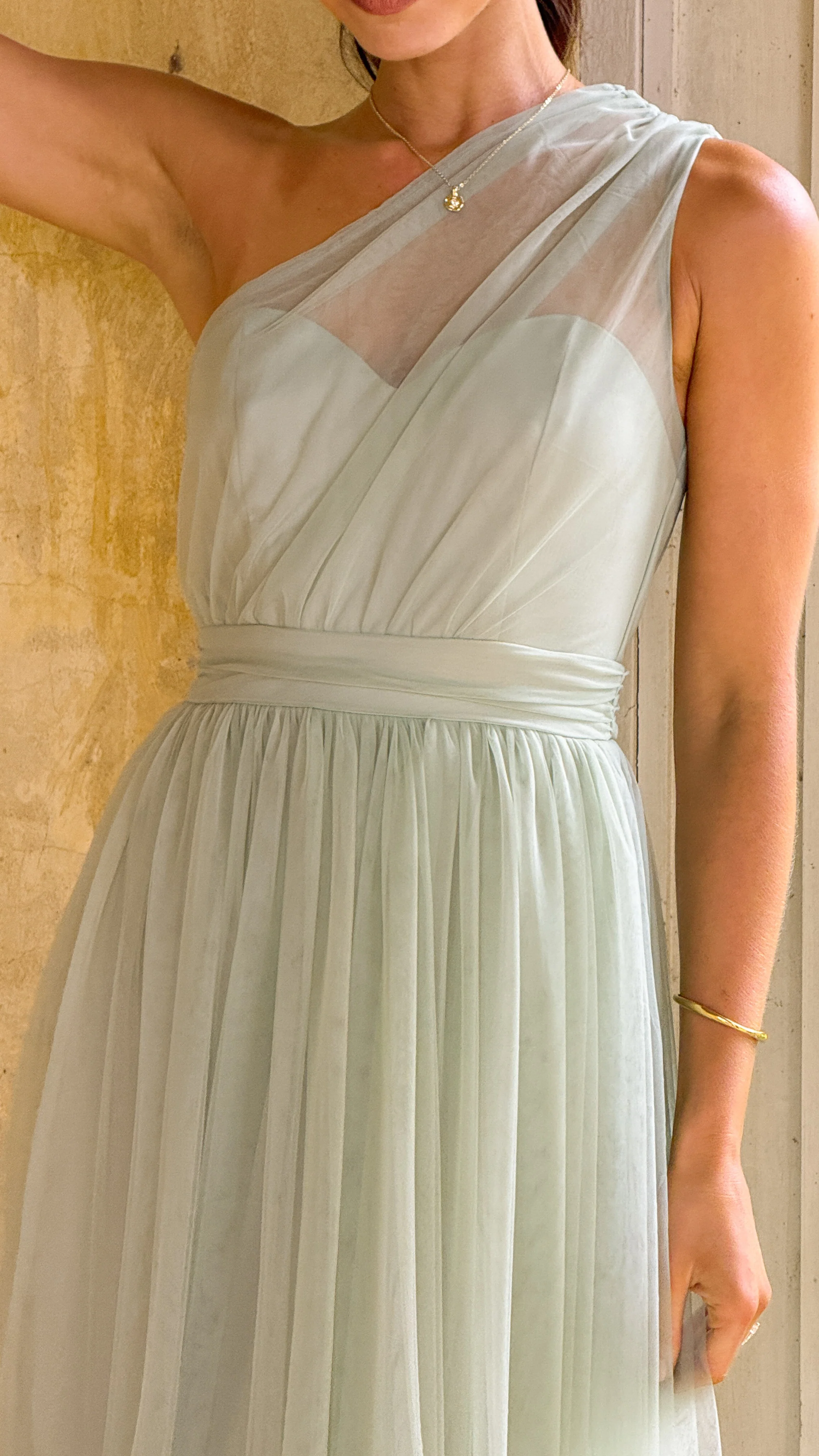 Talissa Tulle Maxi Dress - Sage
