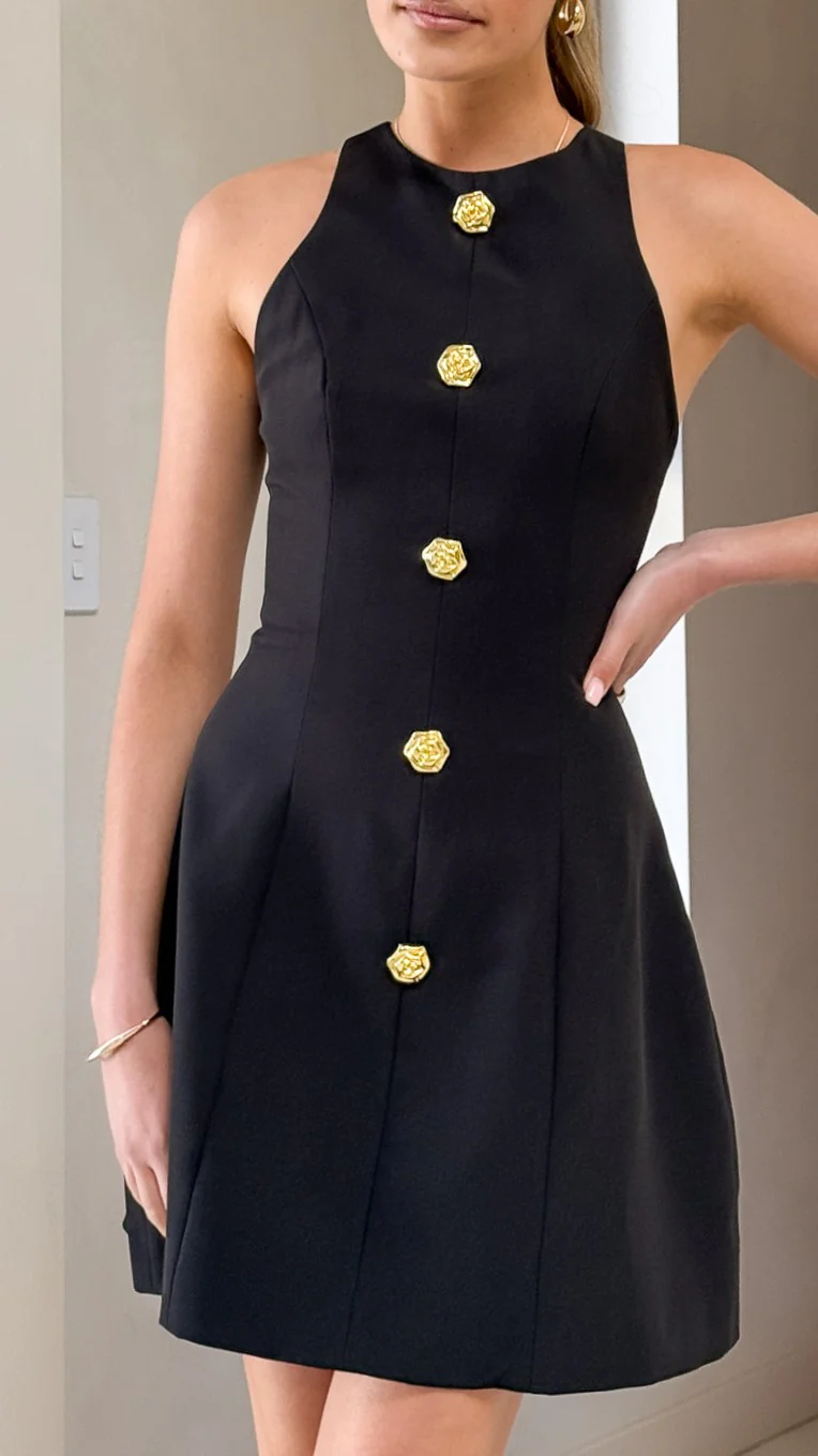 Nila Mini Dress - Black