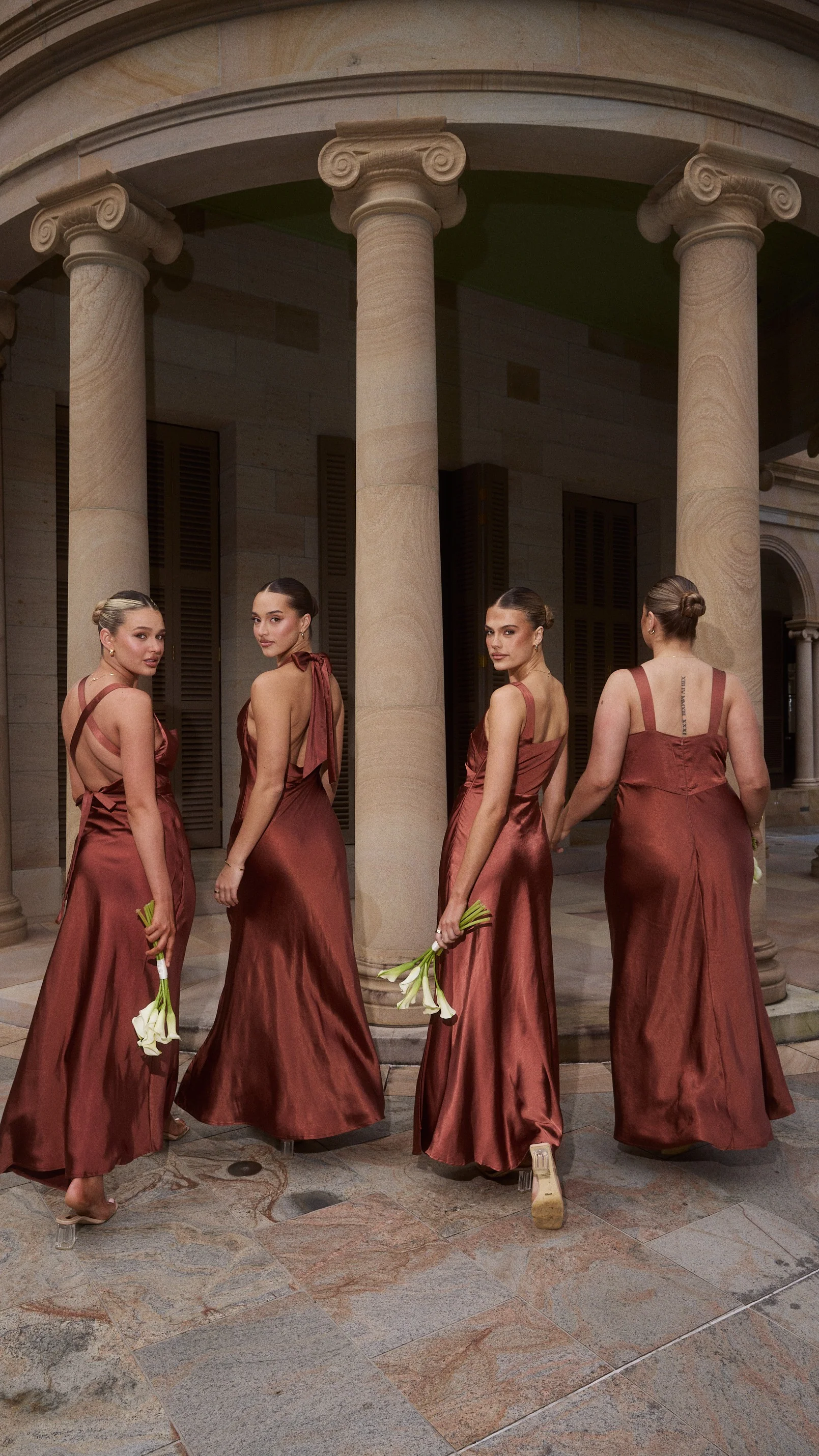 Sofia Maxi Dress - Rust