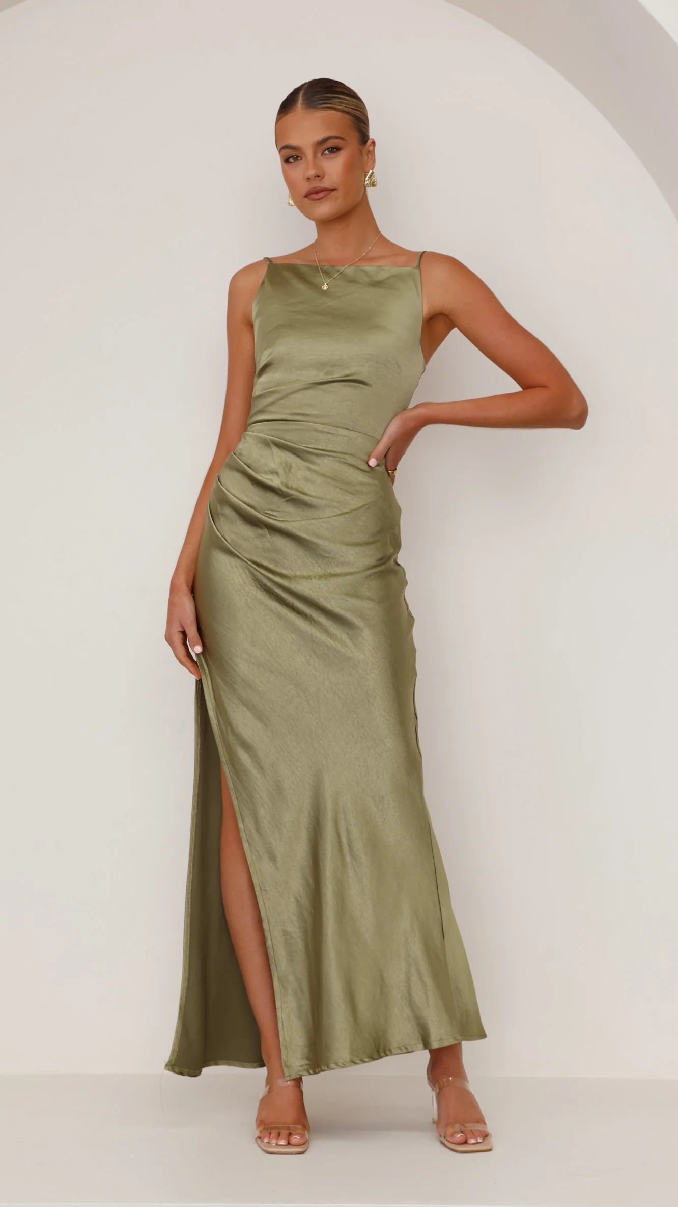 Ava Maxi Dress - Olive