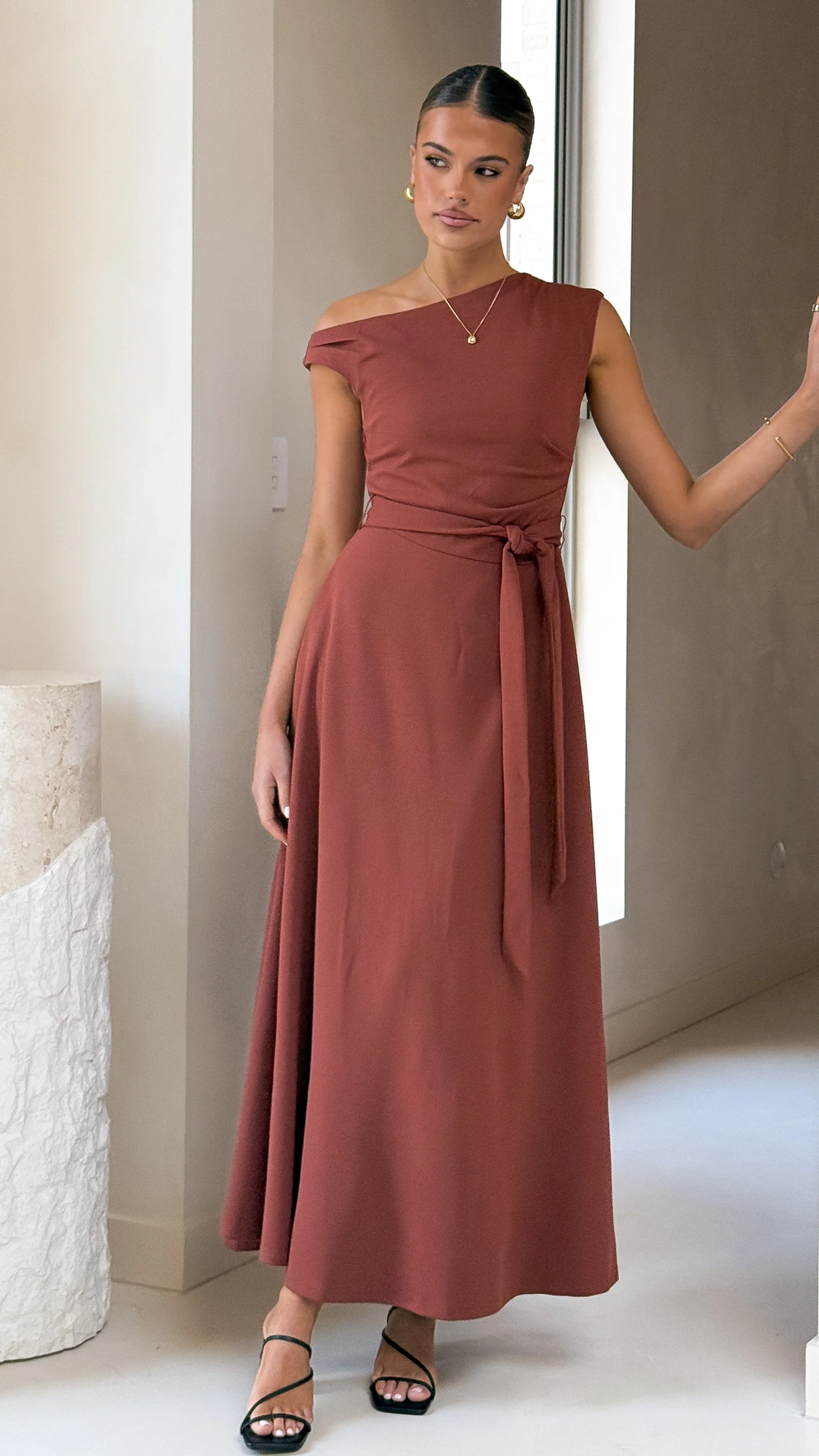 Gemma Maxi Dress - Brown