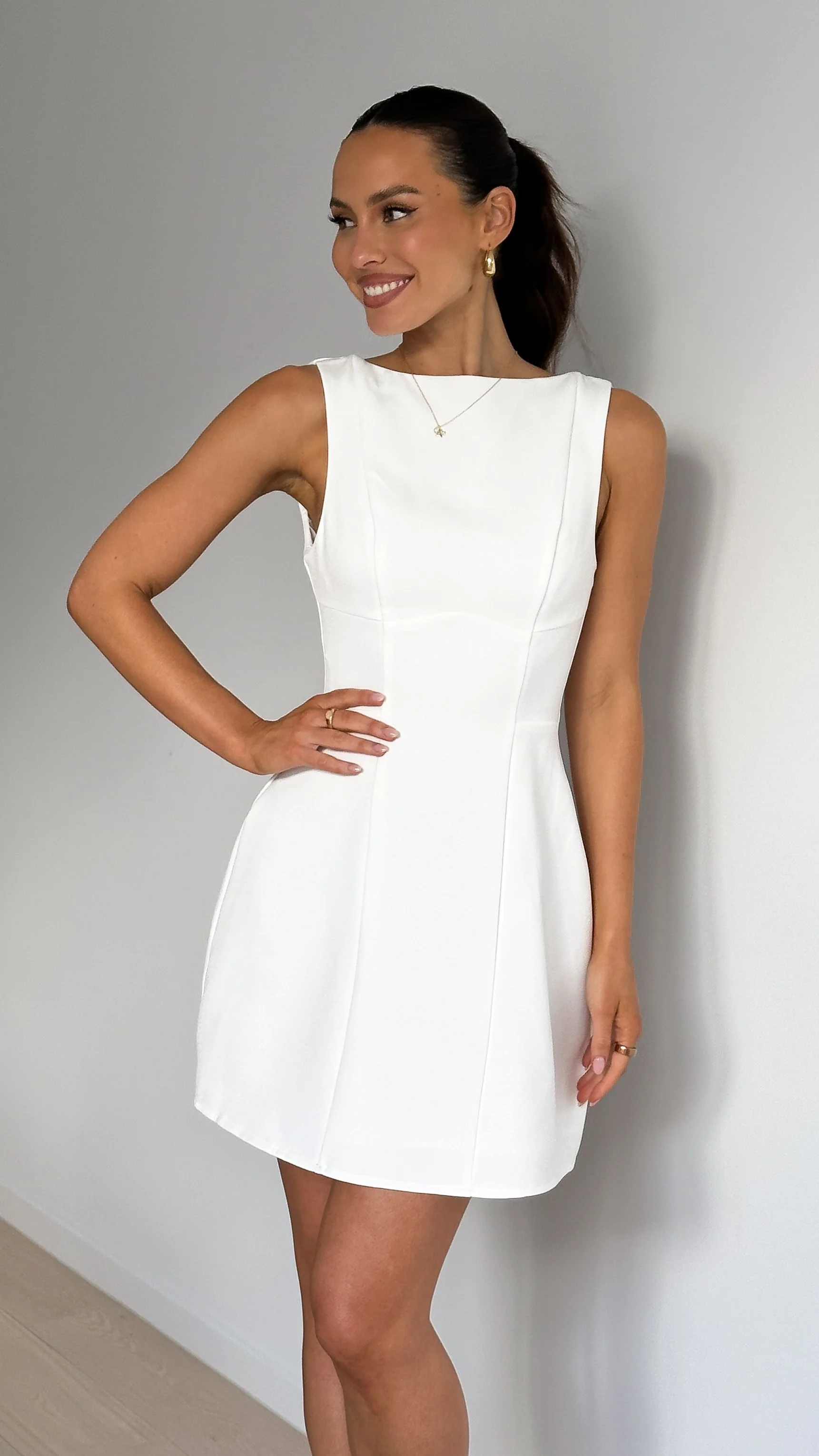 Rafiki Mini Dress - White