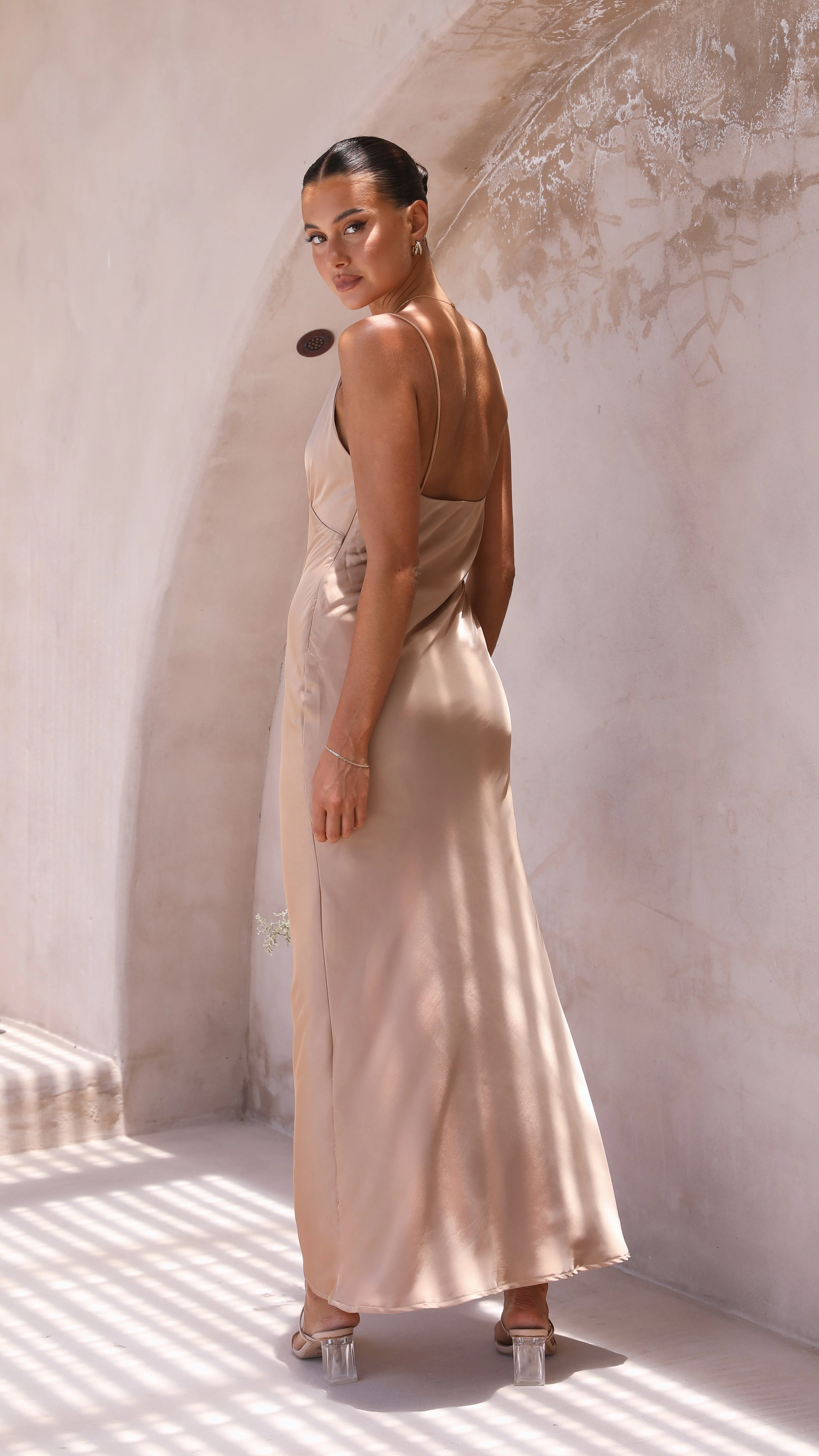 Ziah Maxi Dress - Latte
