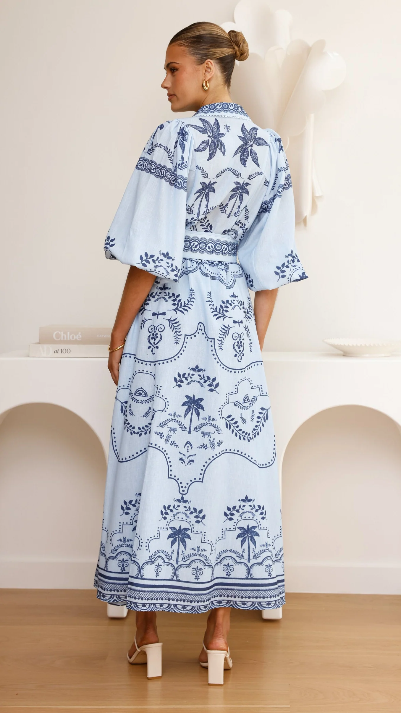Xander Long Sleeve Maxi Dress - Indigo