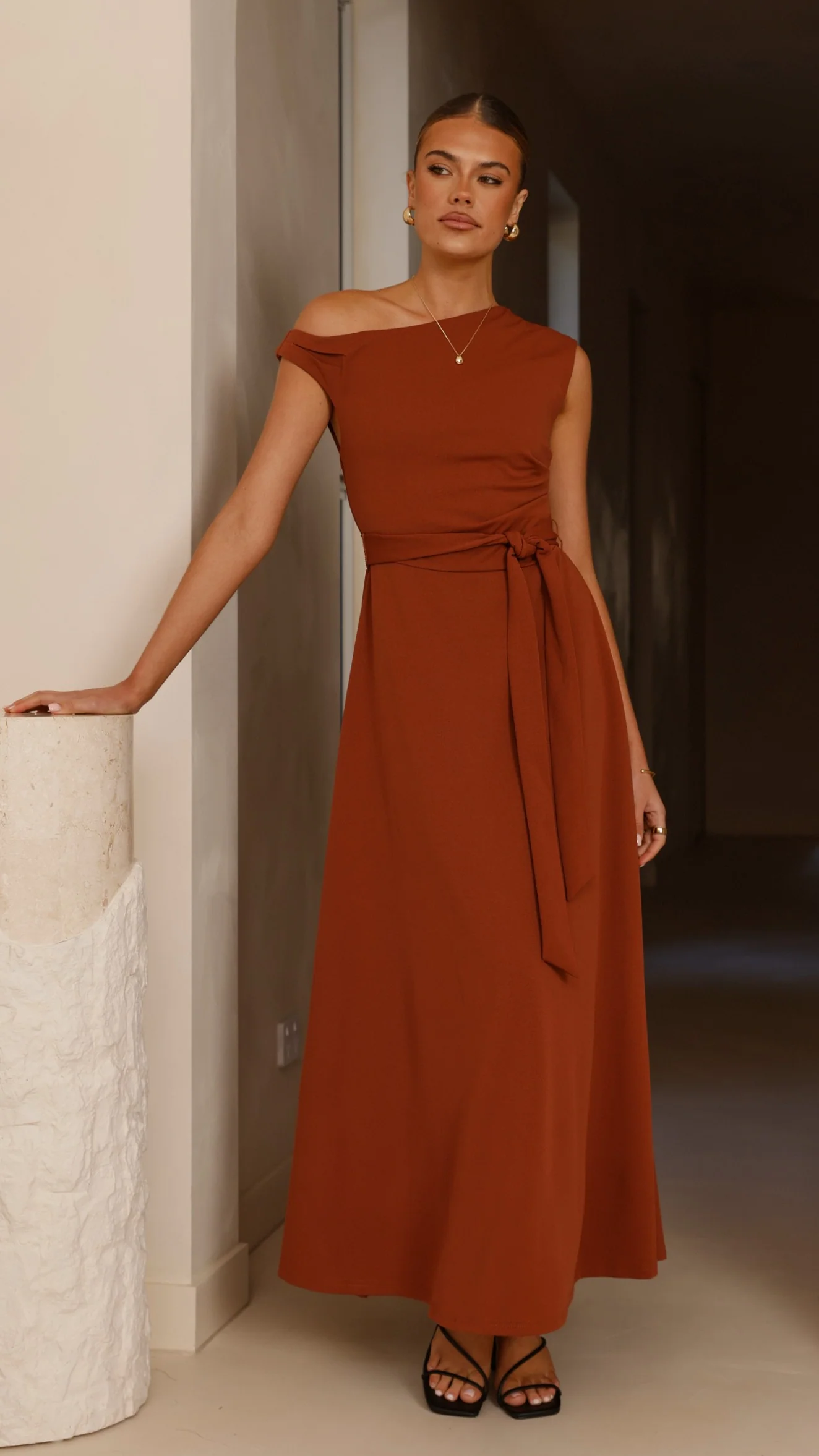 Gemma Maxi Dress - Brown