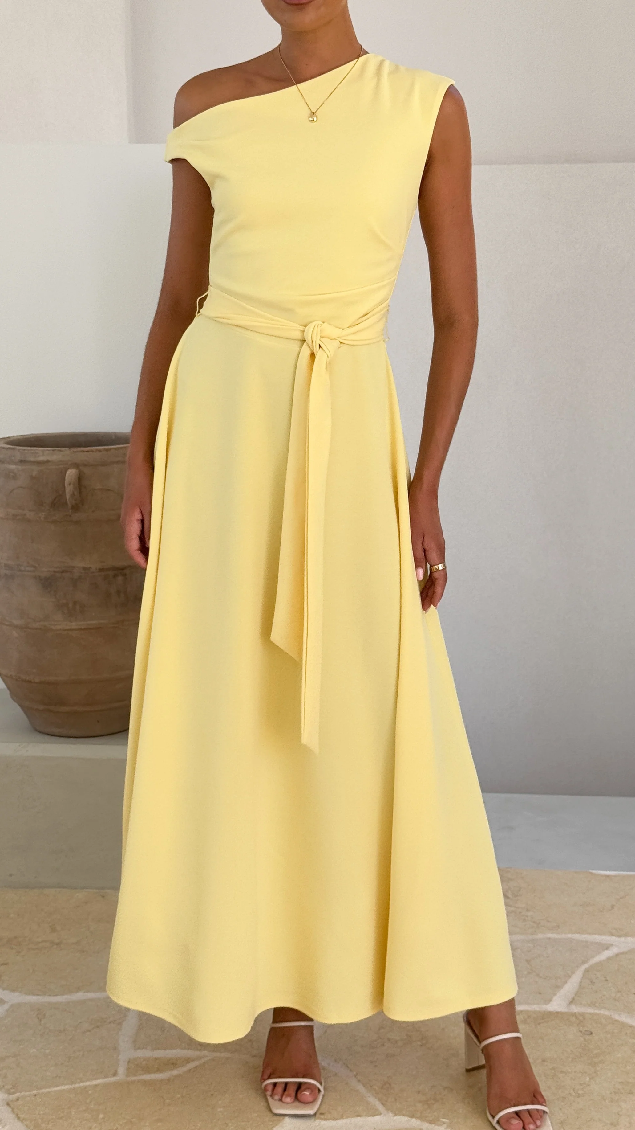 Gemma Maxi Dress - Baby Yellow