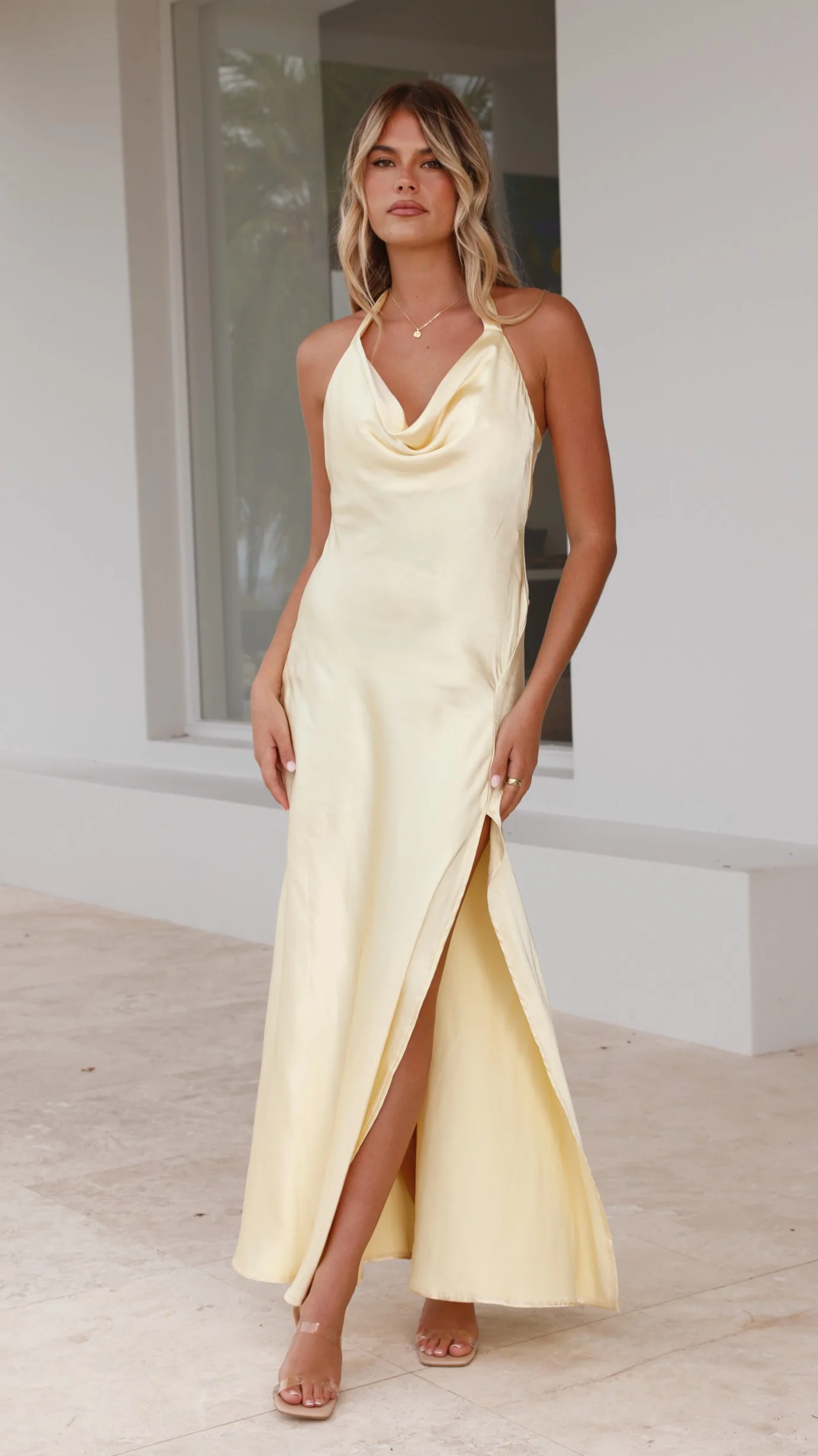 Sian Maxi Dress - Yellow