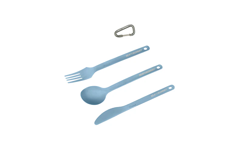 Titanium Spoon, Fork & Knife Set (Like New)