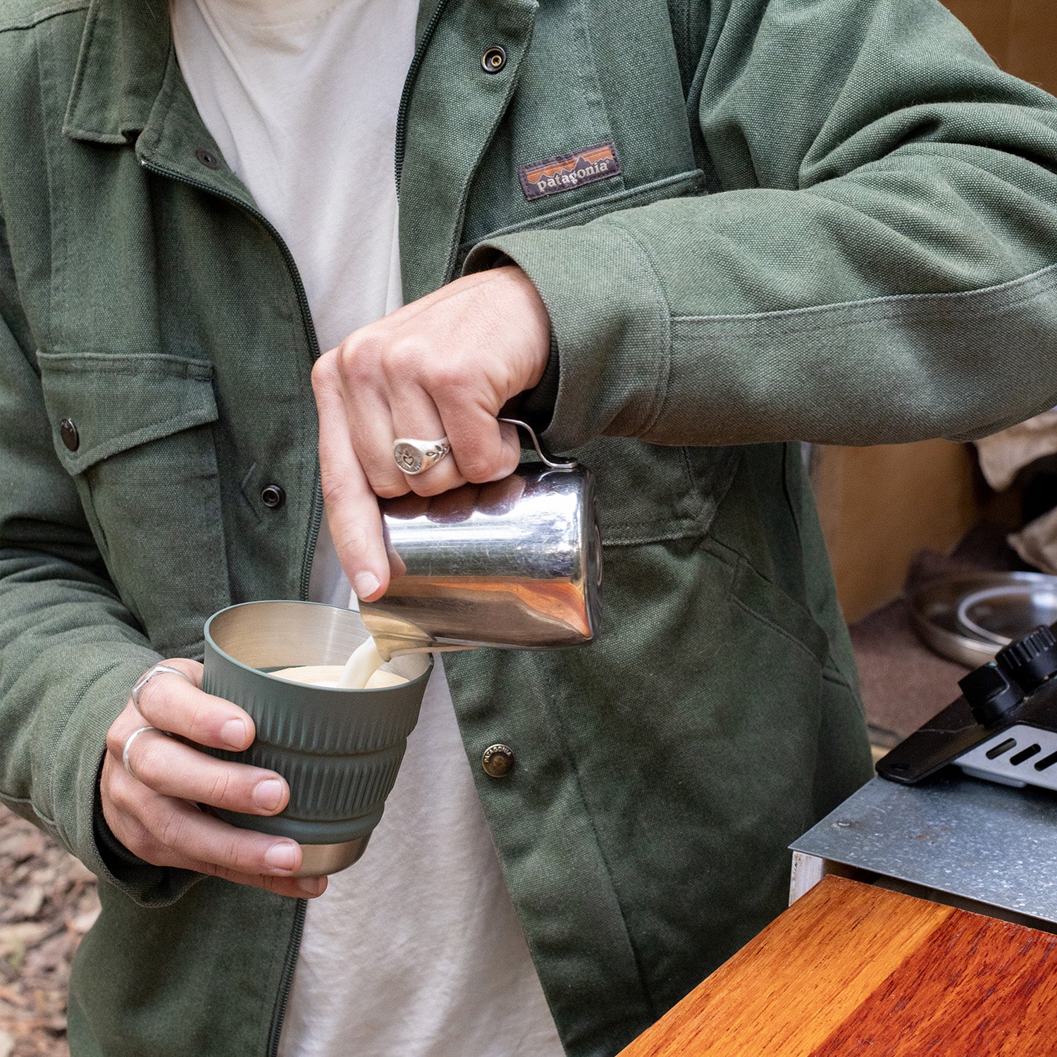 Detour Stainless Steel Collapsible Dinnerware Set - (6 Piece) (Like New)