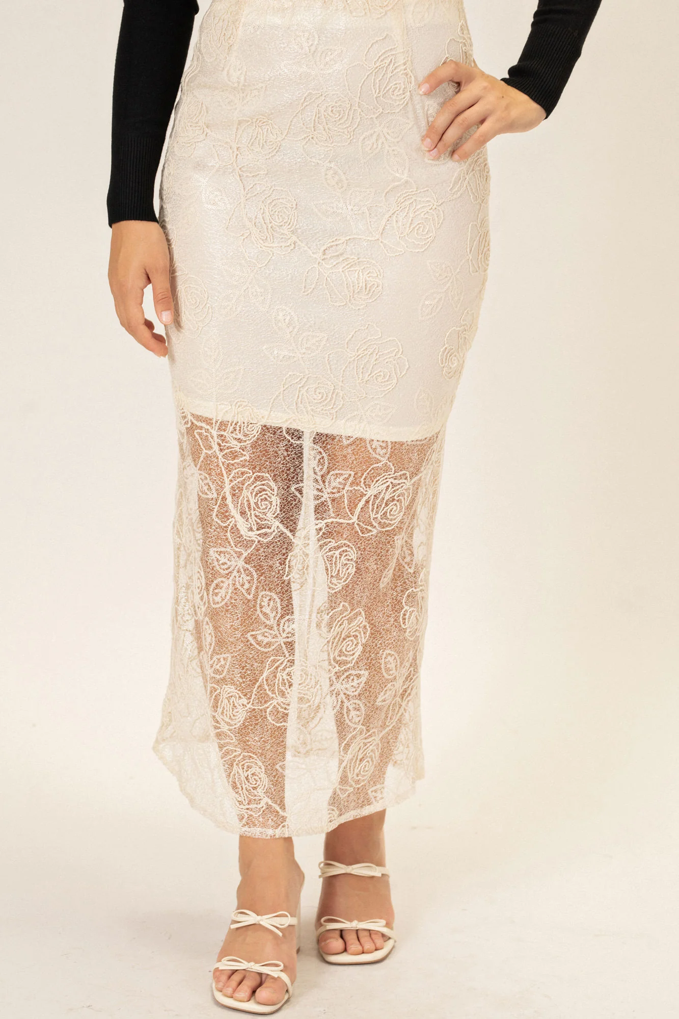Floral Lace Skirt