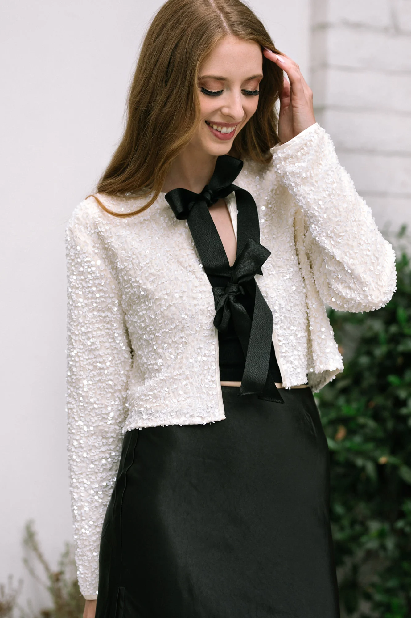 Sequin Bow Jacket