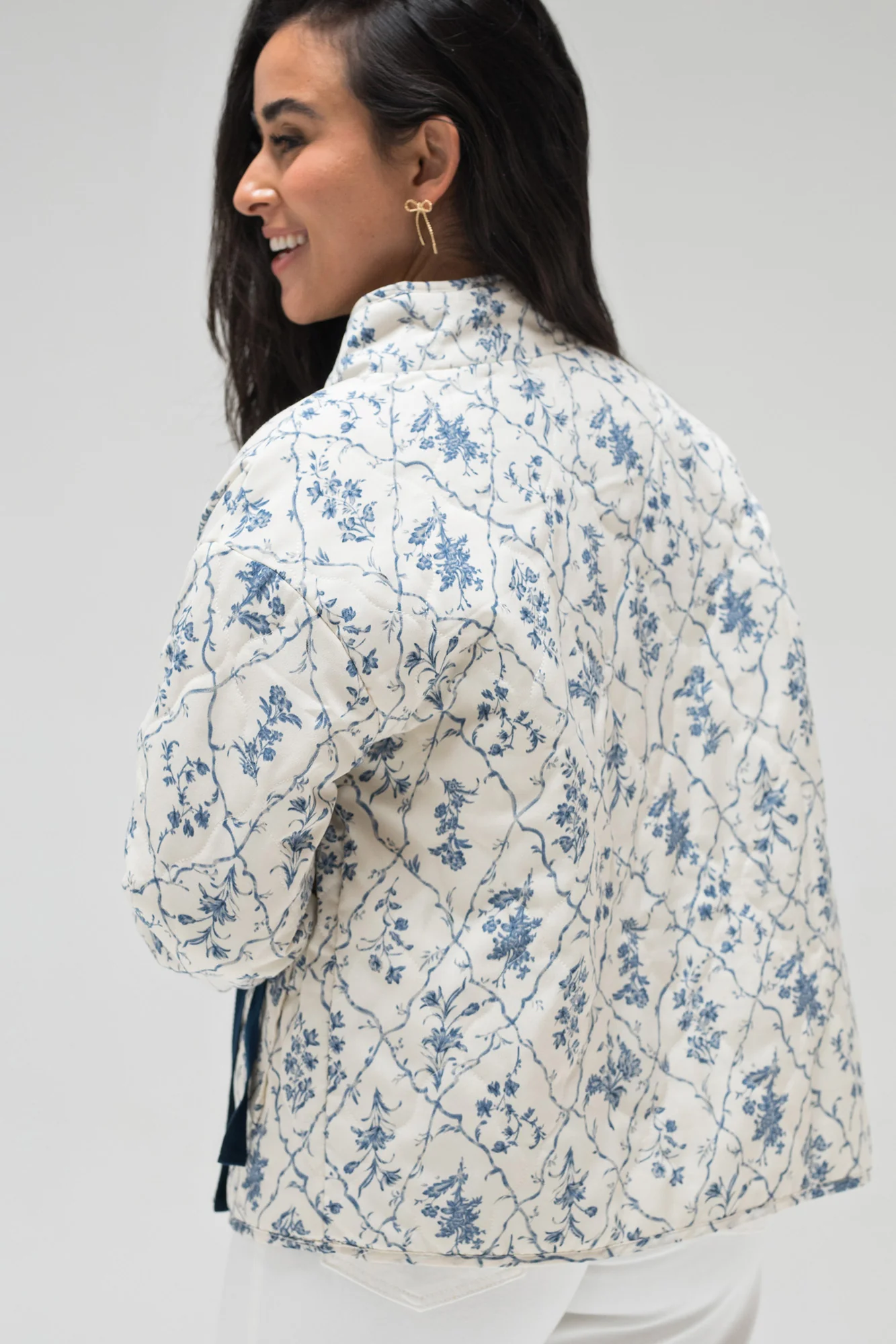 Claire Floral Bow Jacket
