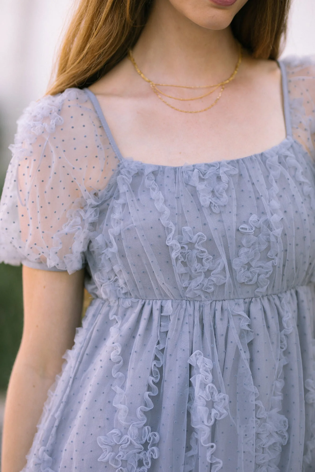 Gwen Dotted Tulle Dress