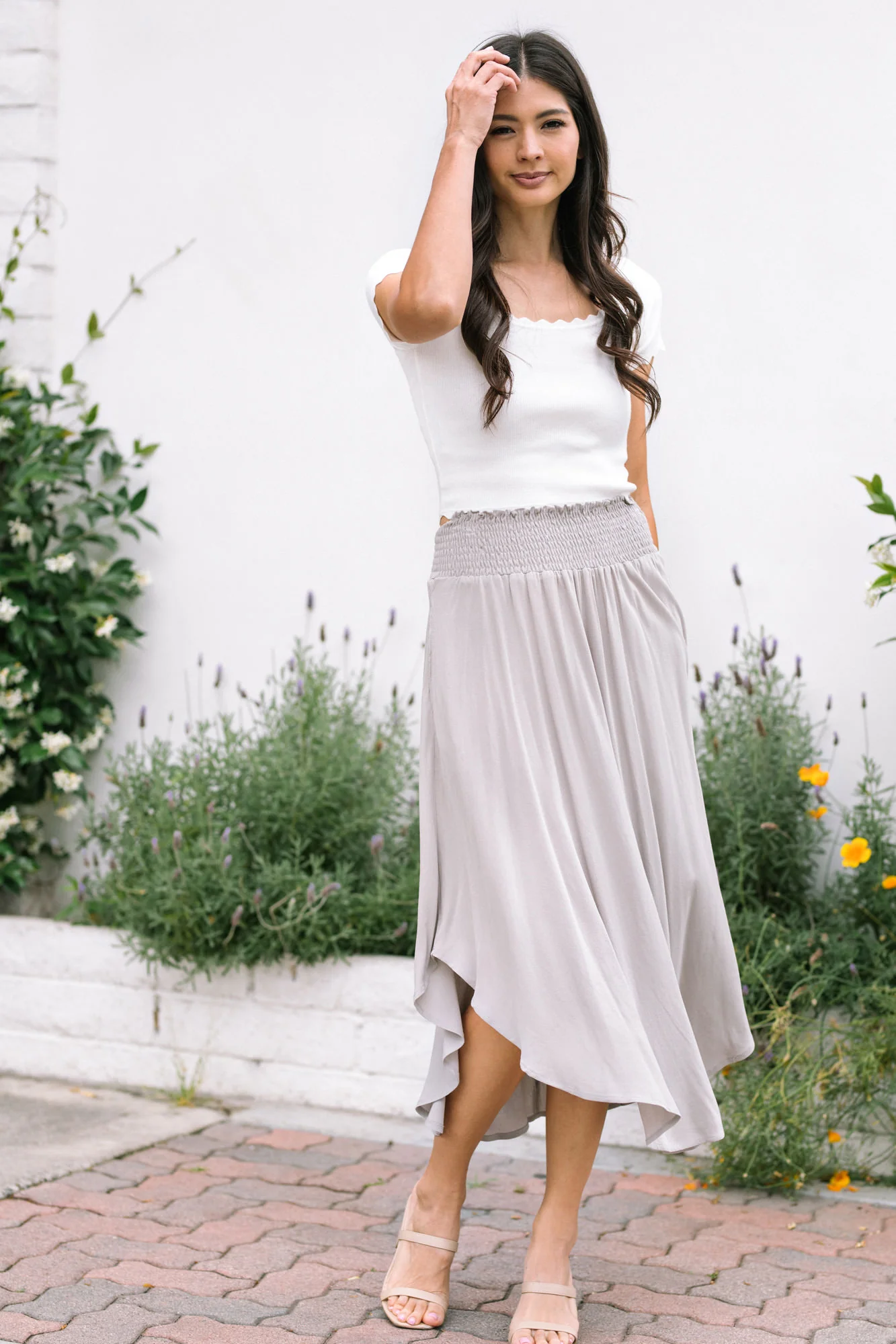 Round Hem Skirt