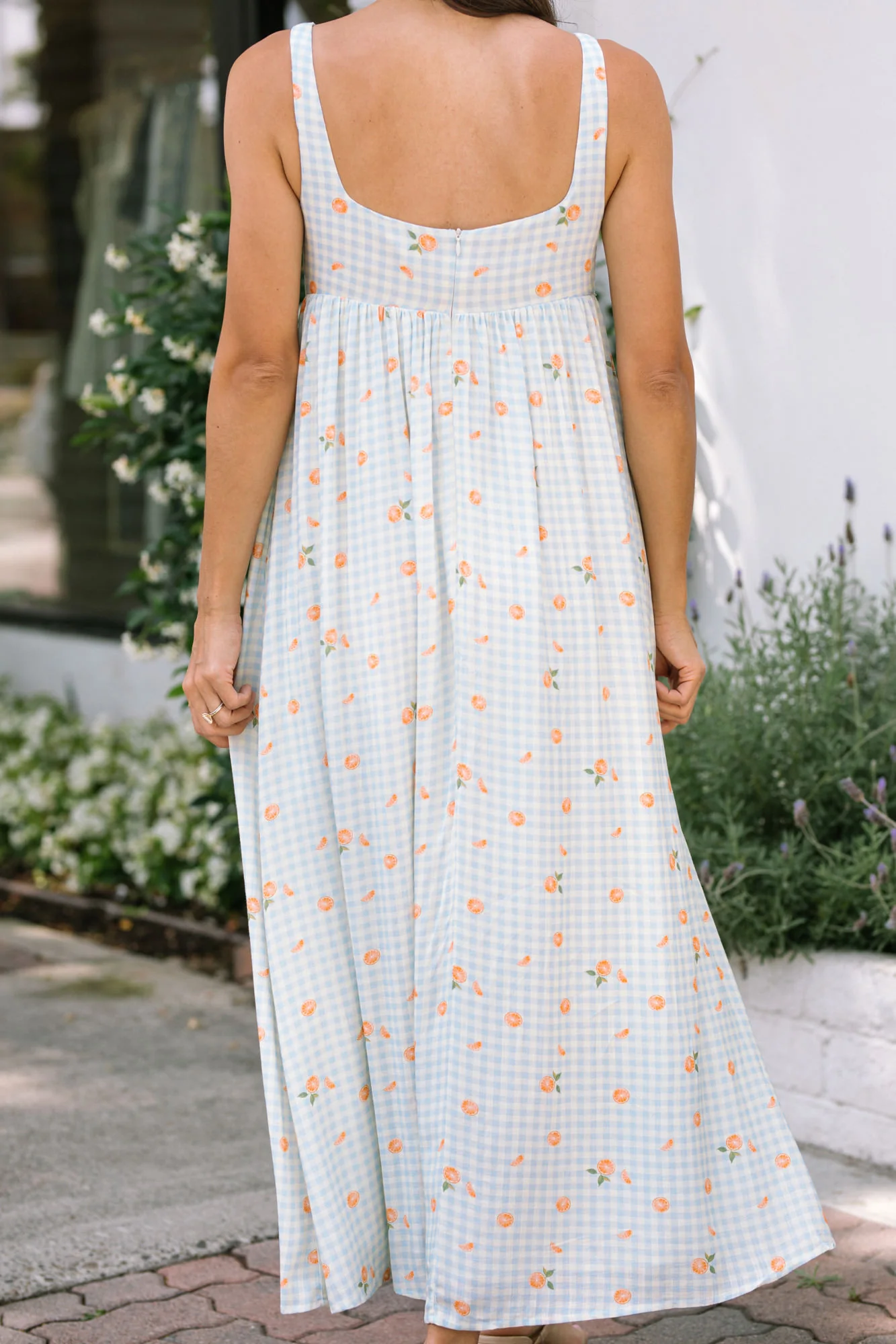 Soleil Babydoll Gingham Dress