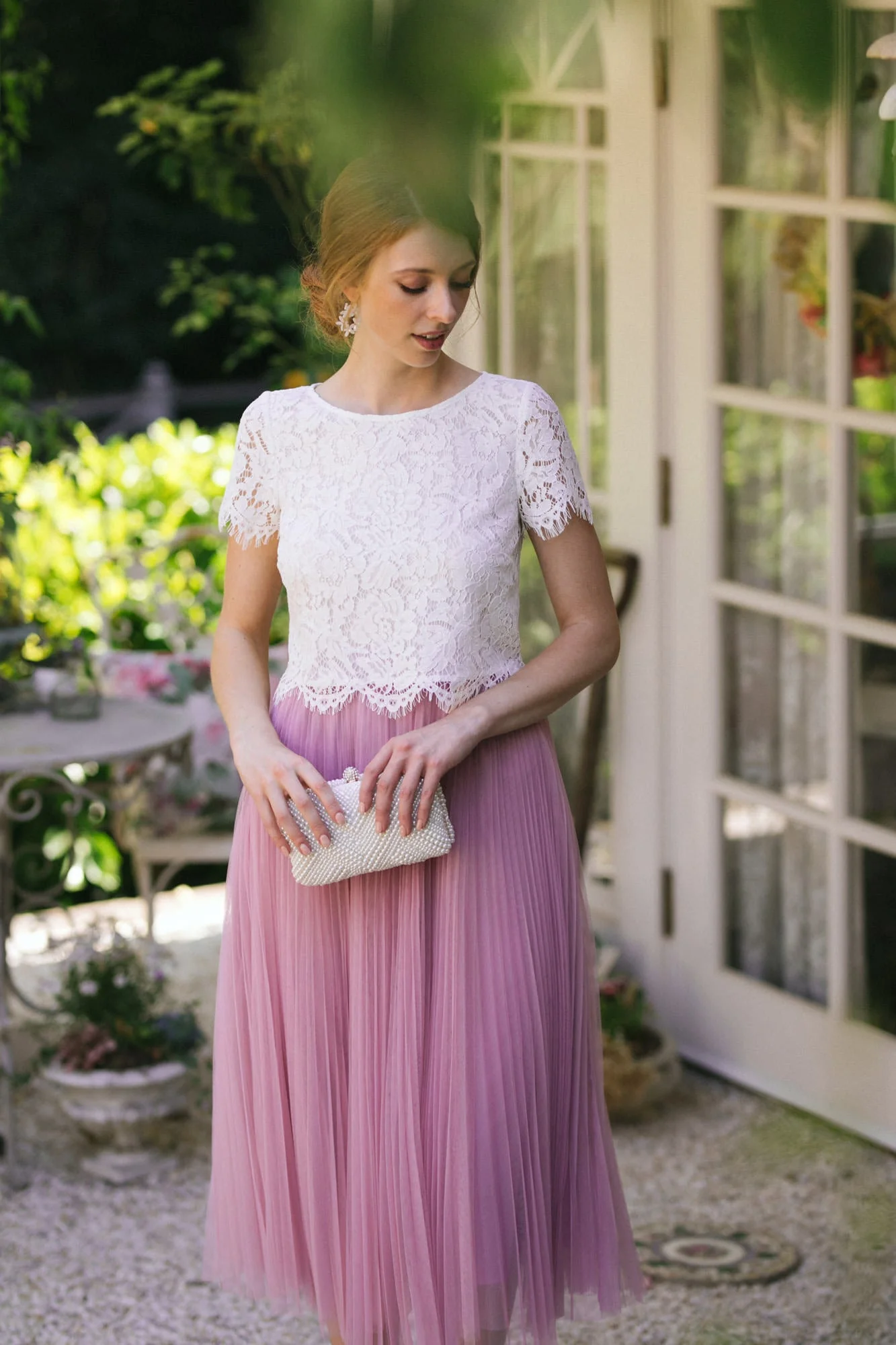 Short Sleeve Lace Top