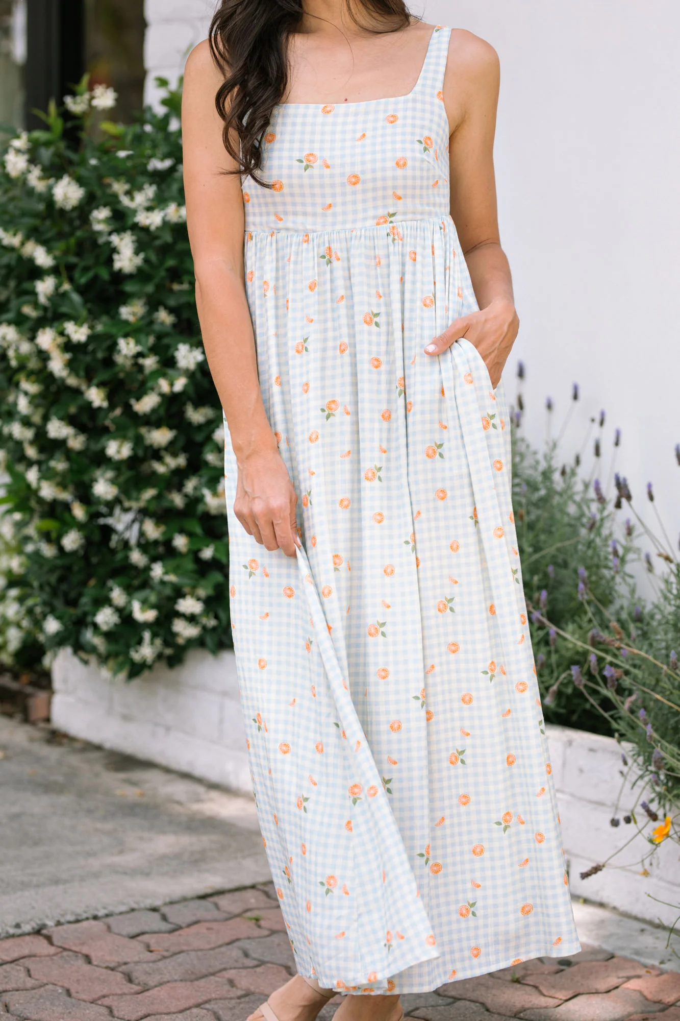 Soleil Babydoll Gingham Dress