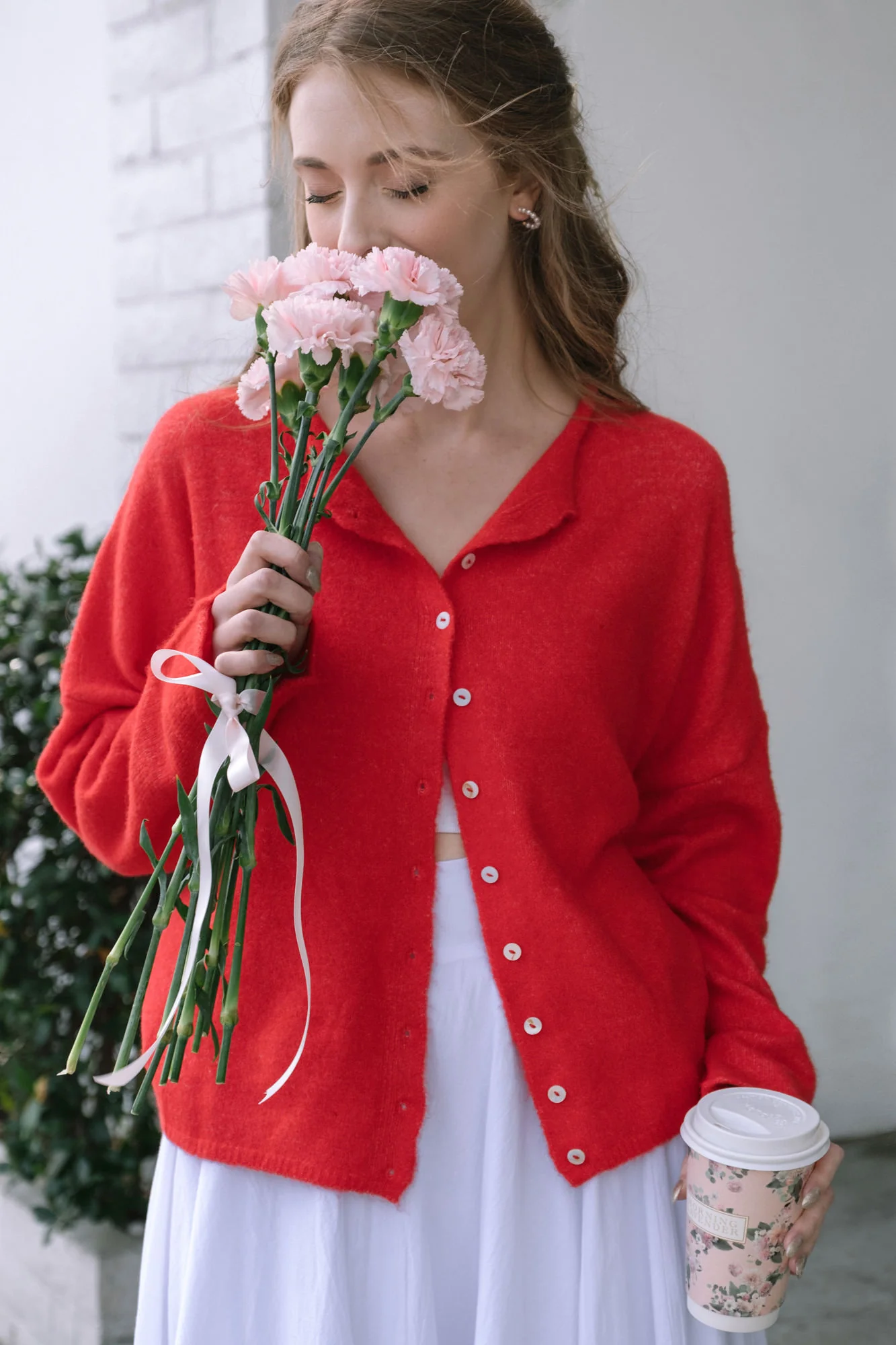 Buttoned Knit Cardigan