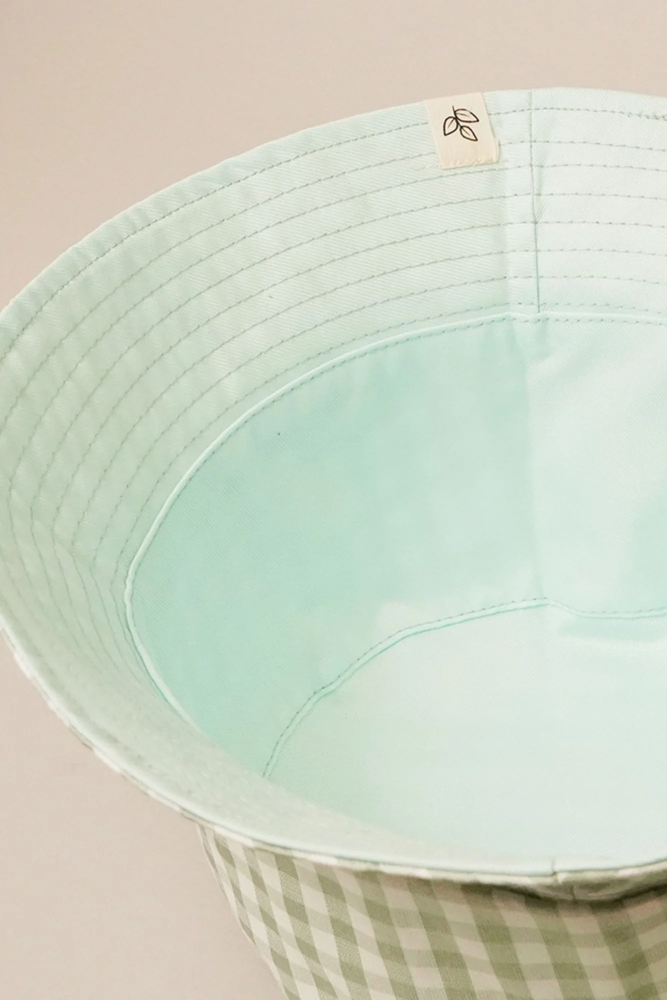 Reversible Gingham Bucket Hat